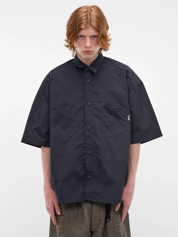 Navy Oversized Boxy Shirt (HQ-B021-S26-NAVY) made by Comme des Garcons