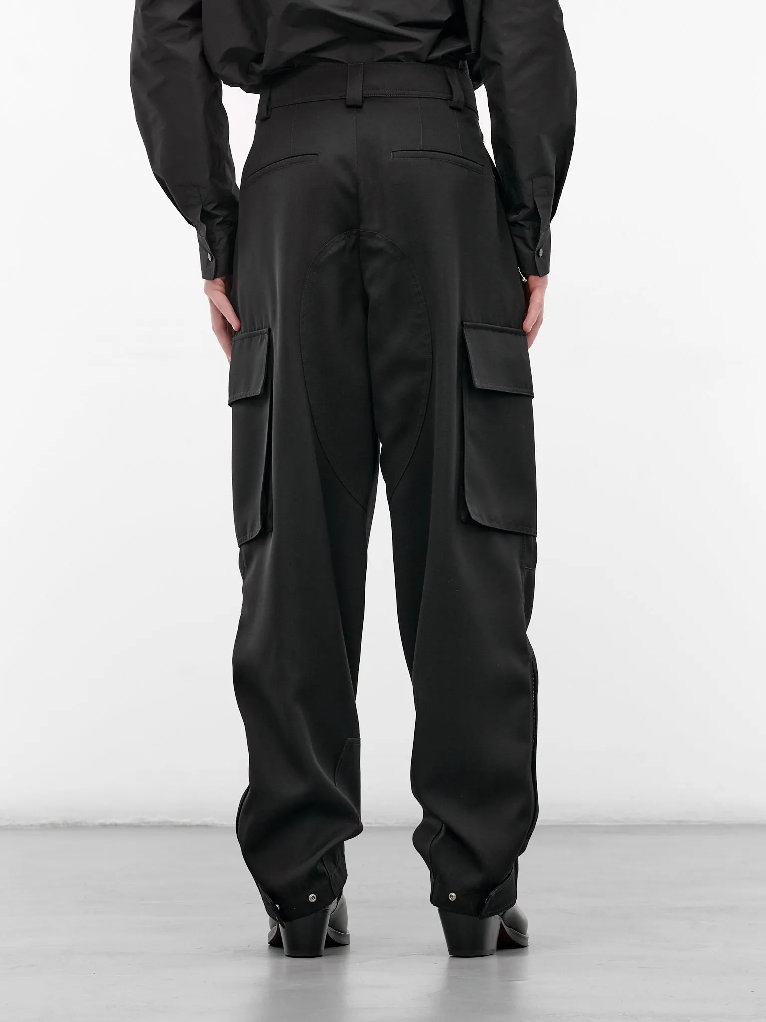 Black Cargo Pants (868888V6DH00-1010-BOUBLE-BLACK) sold by lorenzo product image thumbnail 3