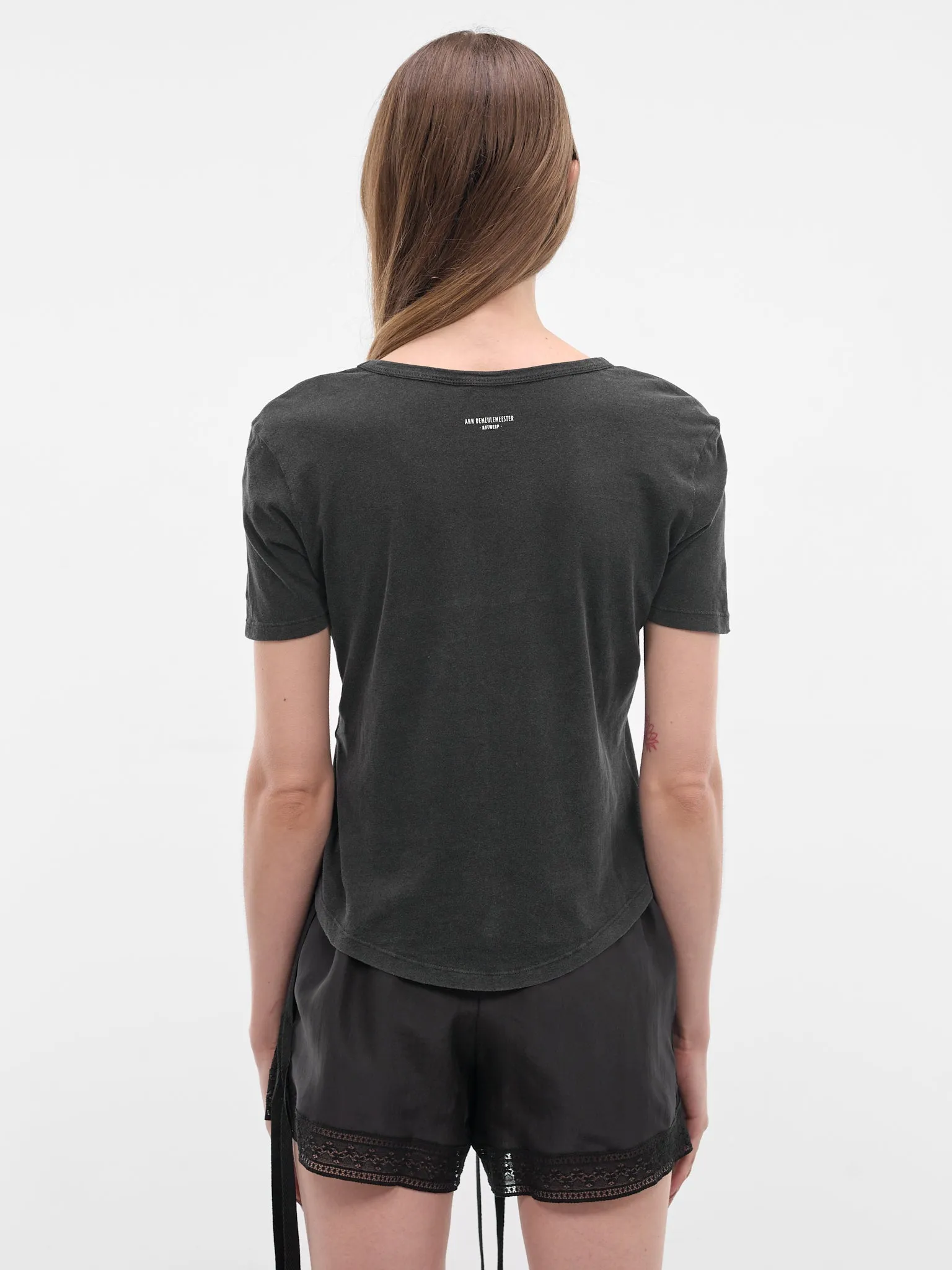 Floor Black Graphic Micro Tee (B0013924-FA740-FADED-BLACK) sold by lorenzo product image thumbnail 3