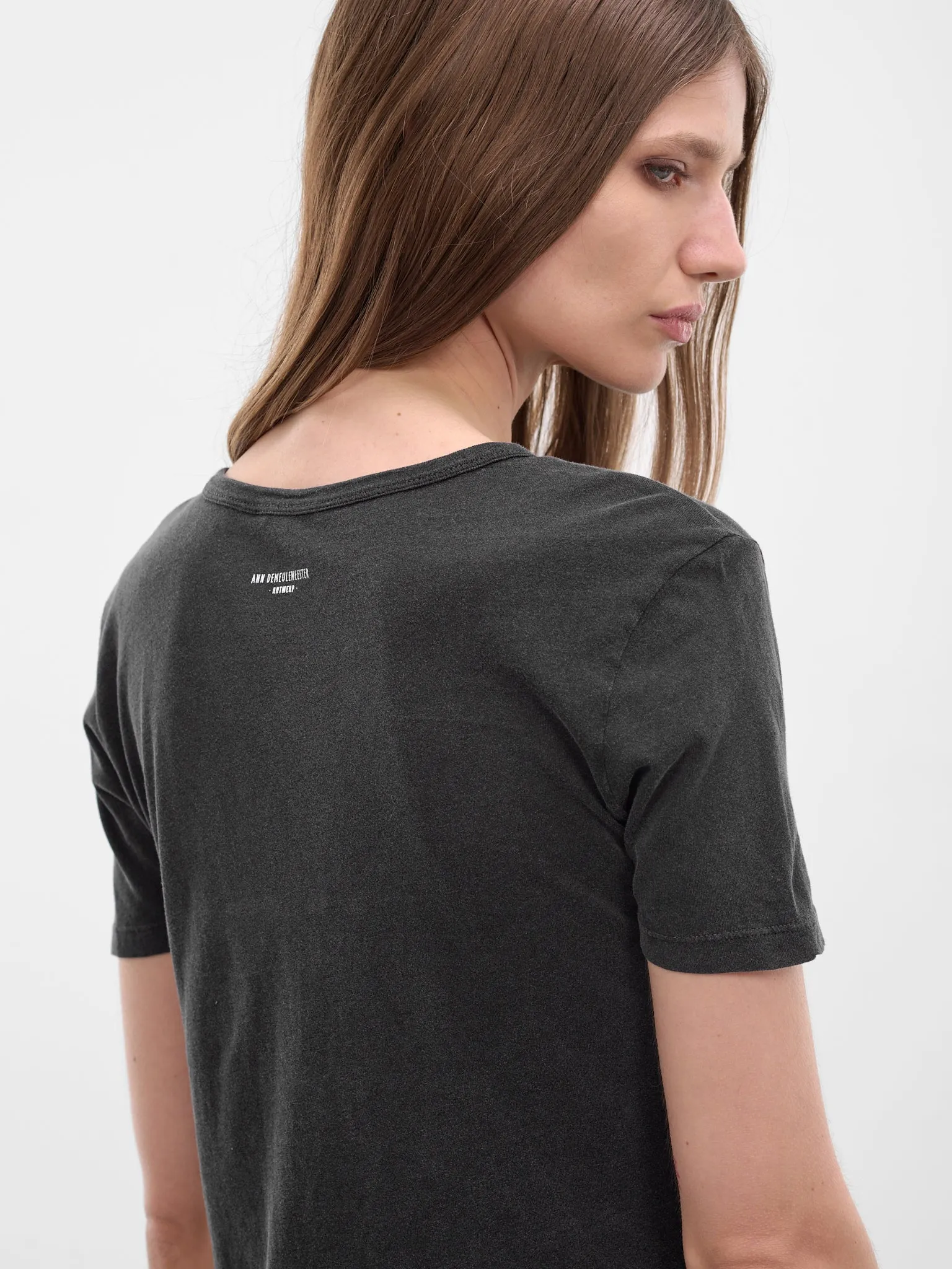 Floor Black Graphic Micro Tee (B0013924-FA740-FADED-BLACK) sold by lorenzo product image thumbnail 4