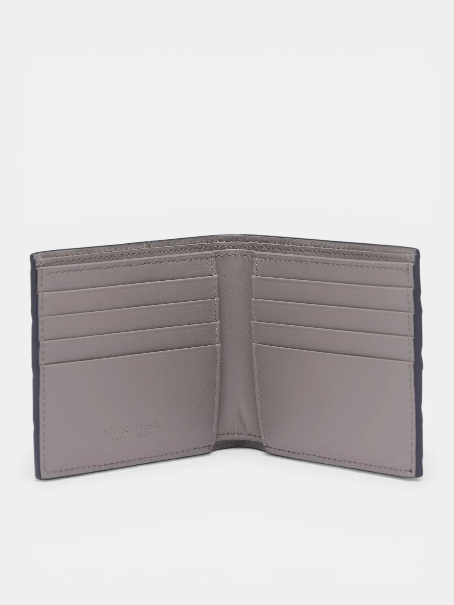 Leather Intrecciato Bi-Fold Wallet (743211VCPQ6-4364-MIDNIGHT-BASA) sold by lorenzo product image thumbnail 2