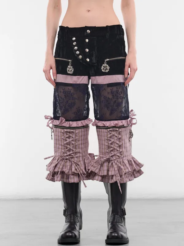 Kickfull Patchwork Hybrid Capri Pants (4163-KICKFULL-MULTI) made by Chopova Lowena
