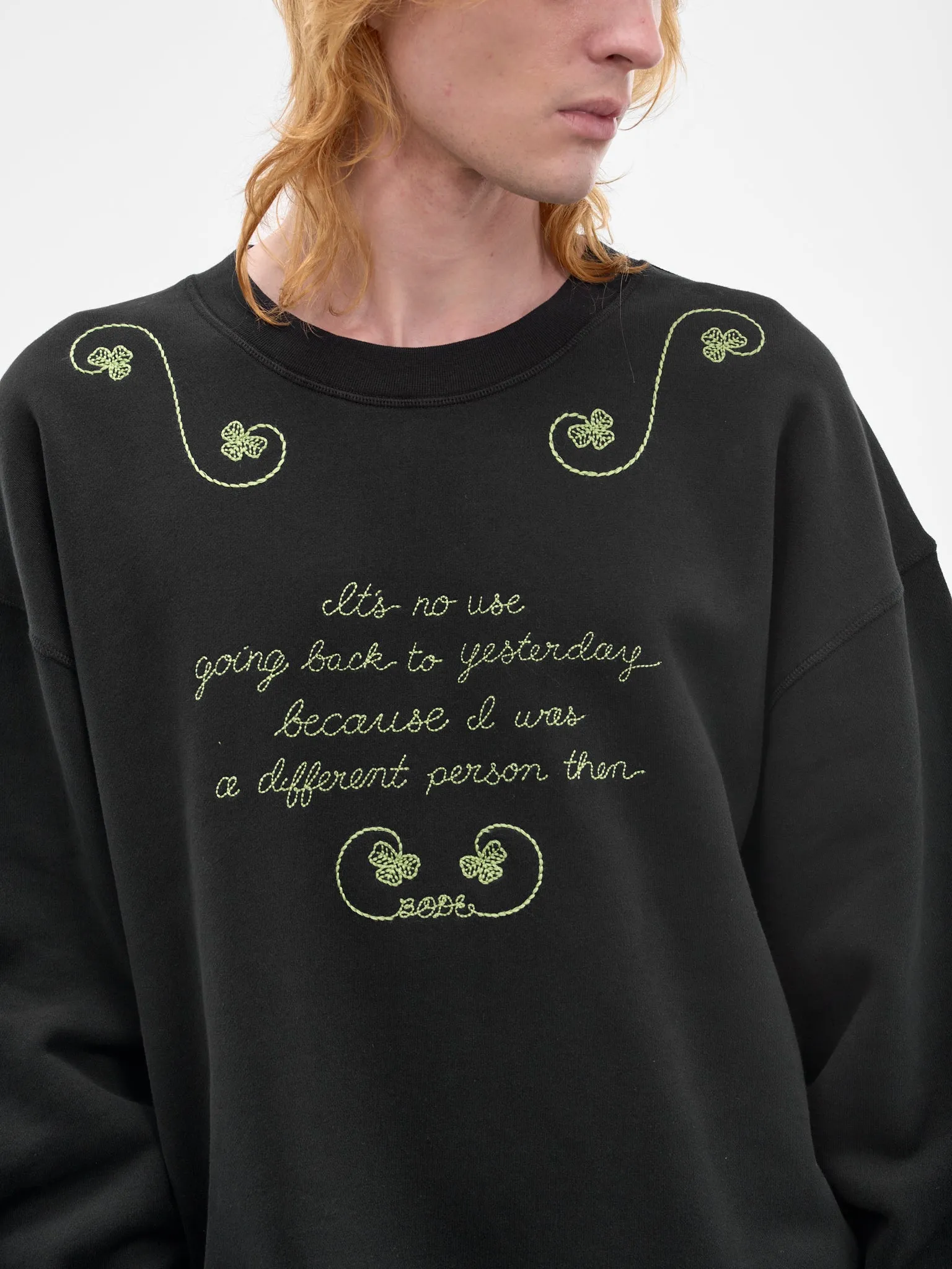 Black Cotton Lucky Draw Sweatshirt (MRS26CS037-BLACK) sold by lorenzo product image thumbnail 4