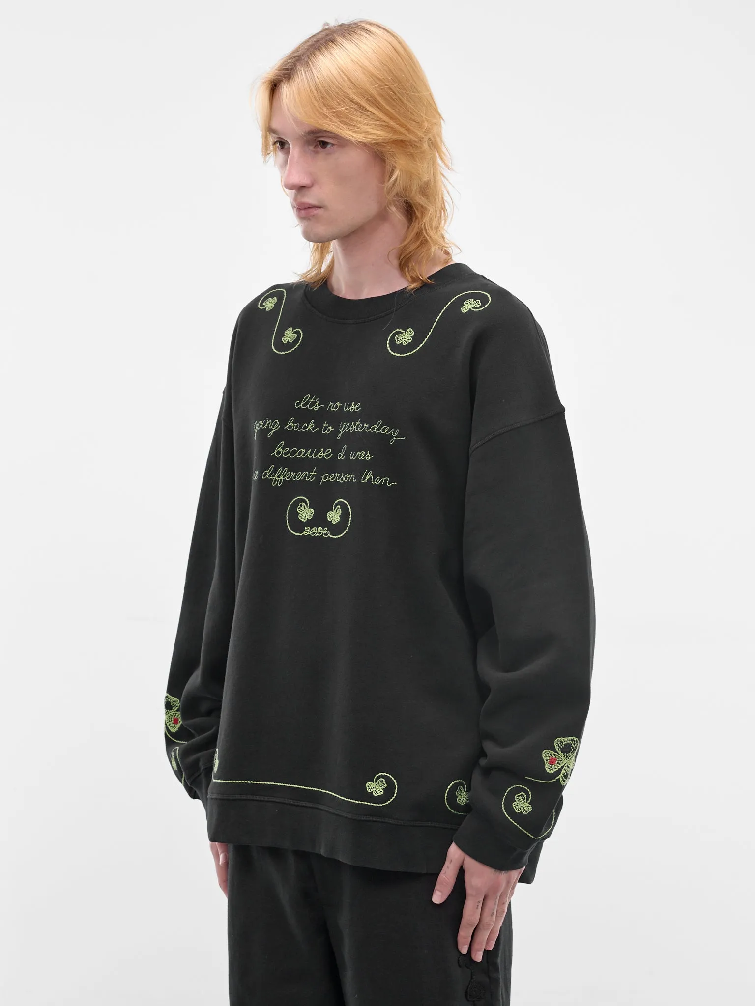 Black Cotton Lucky Draw Sweatshirt (MRS26CS037-BLACK) sold by lorenzo product image thumbnail 2