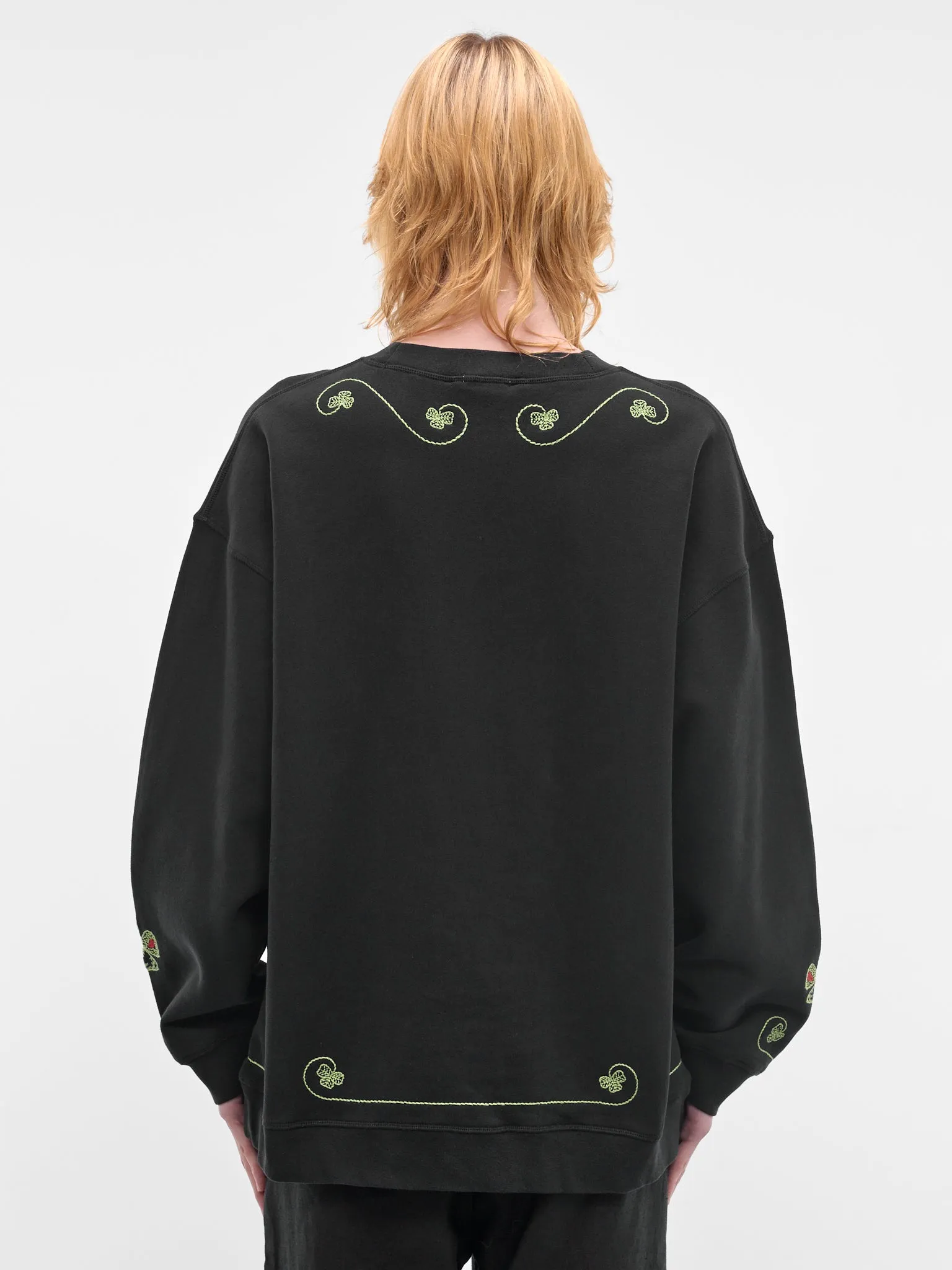 Black Cotton Lucky Draw Sweatshirt (MRS26CS037-BLACK) sold by lorenzo product image thumbnail 3