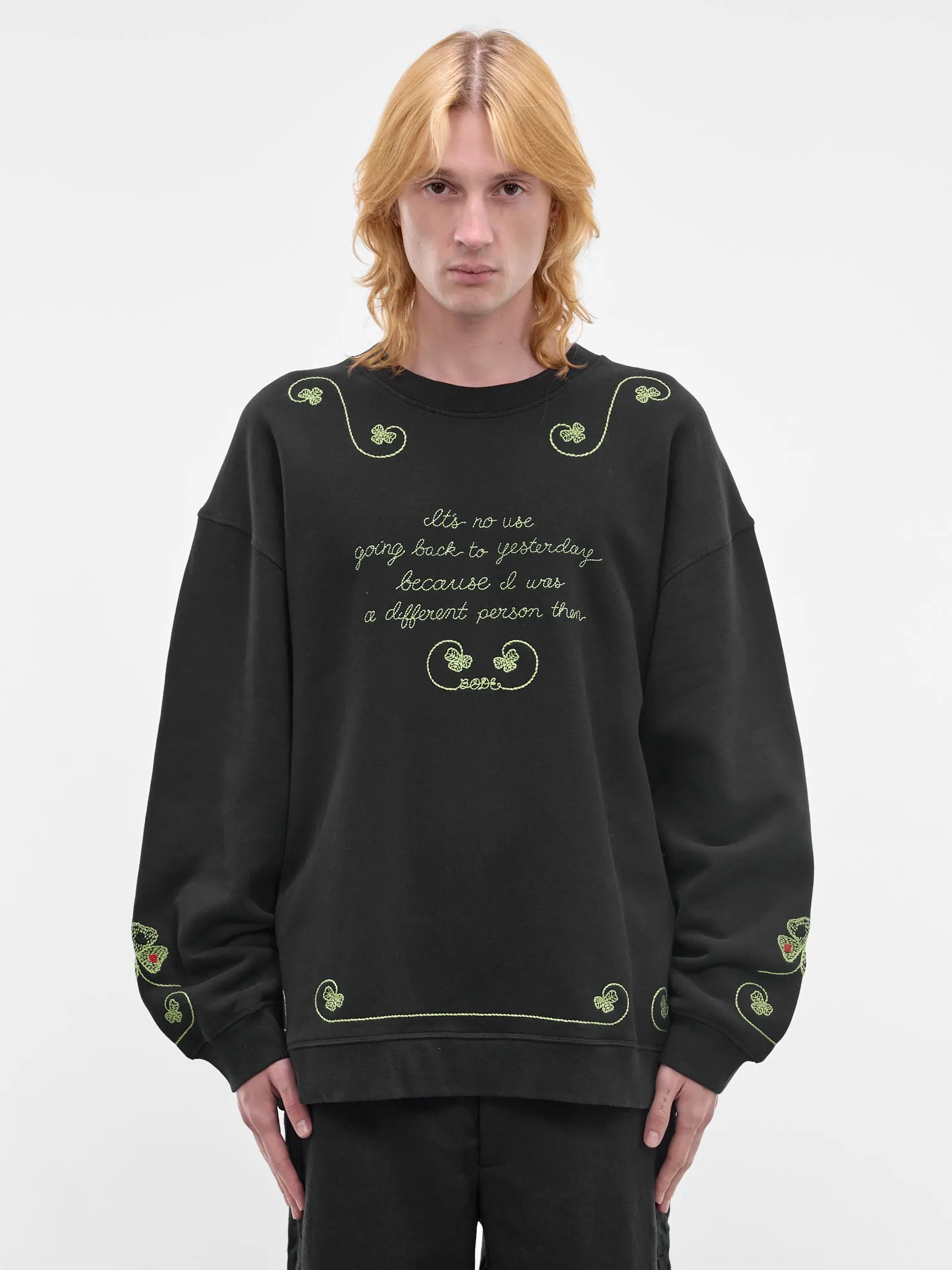 Black Cotton Lucky Draw Sweatshirt (MRS26CS037-BLACK) sold by lorenzo