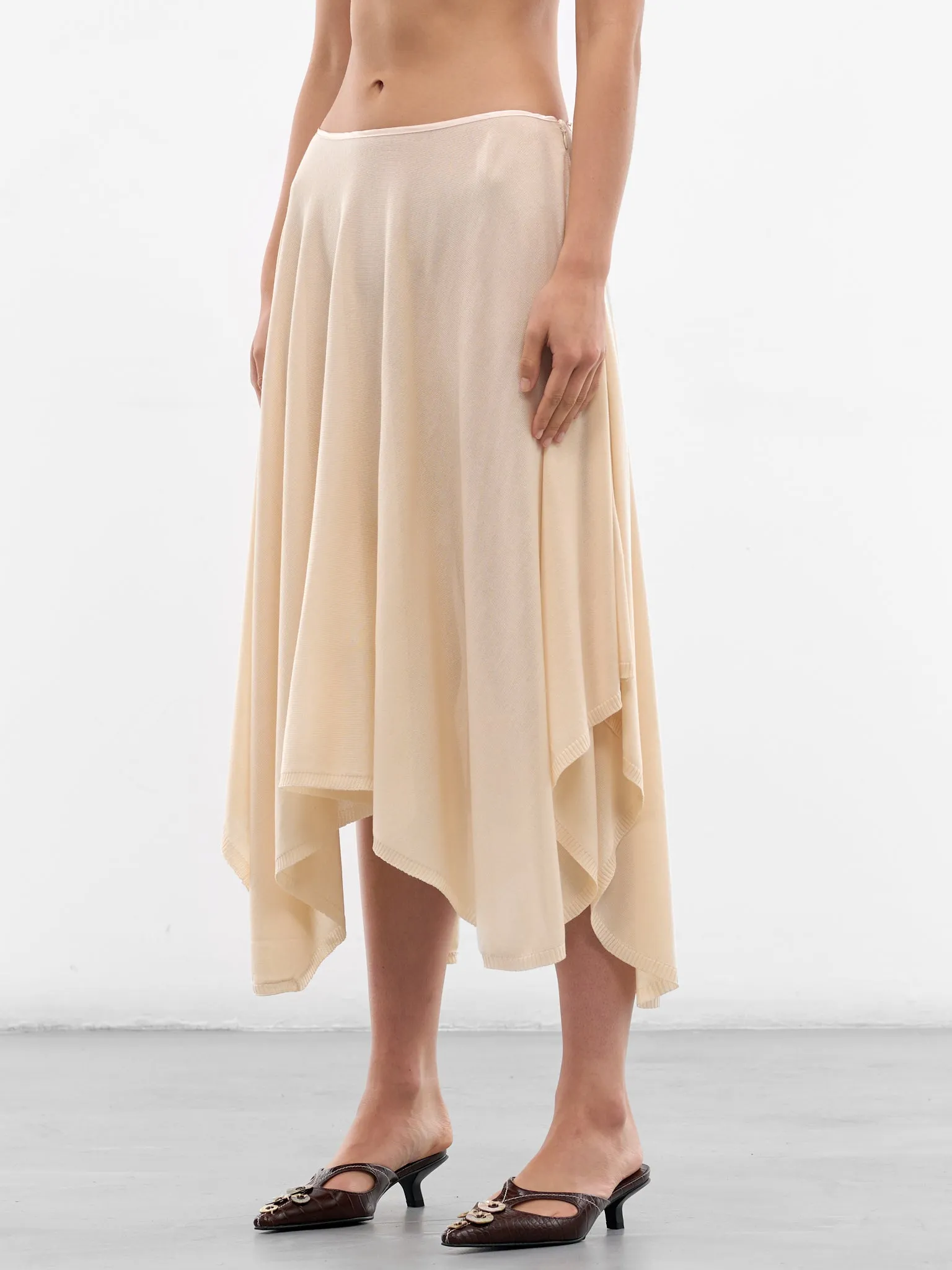 Dande Tencel-Silk Midi Skirt (AMSS2678-DANDE-BUTTERCREAM) sold by lorenzo product image thumbnail 2