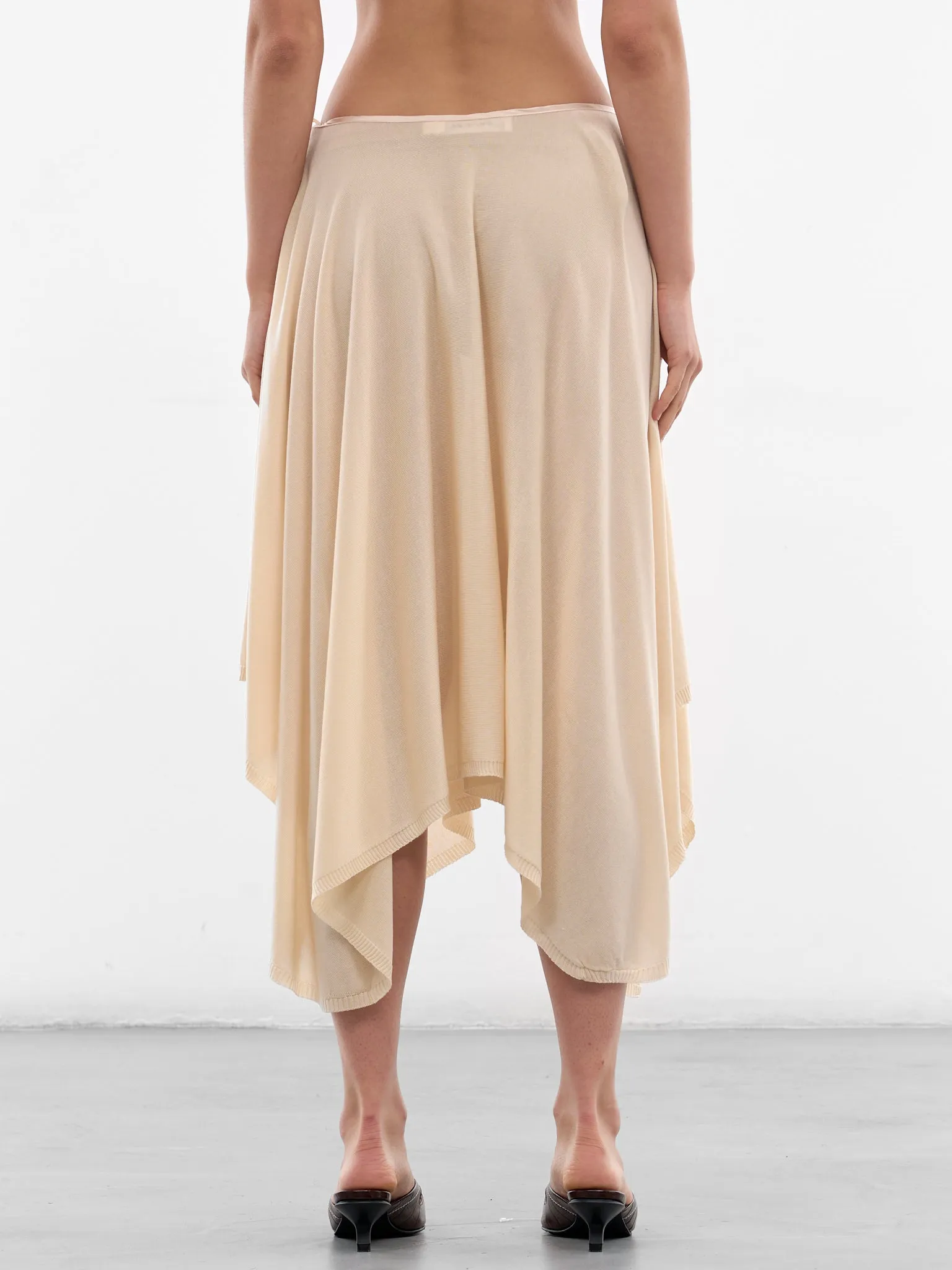 Dande Tencel-Silk Midi Skirt (AMSS2678-DANDE-BUTTERCREAM) sold by lorenzo product image thumbnail 3