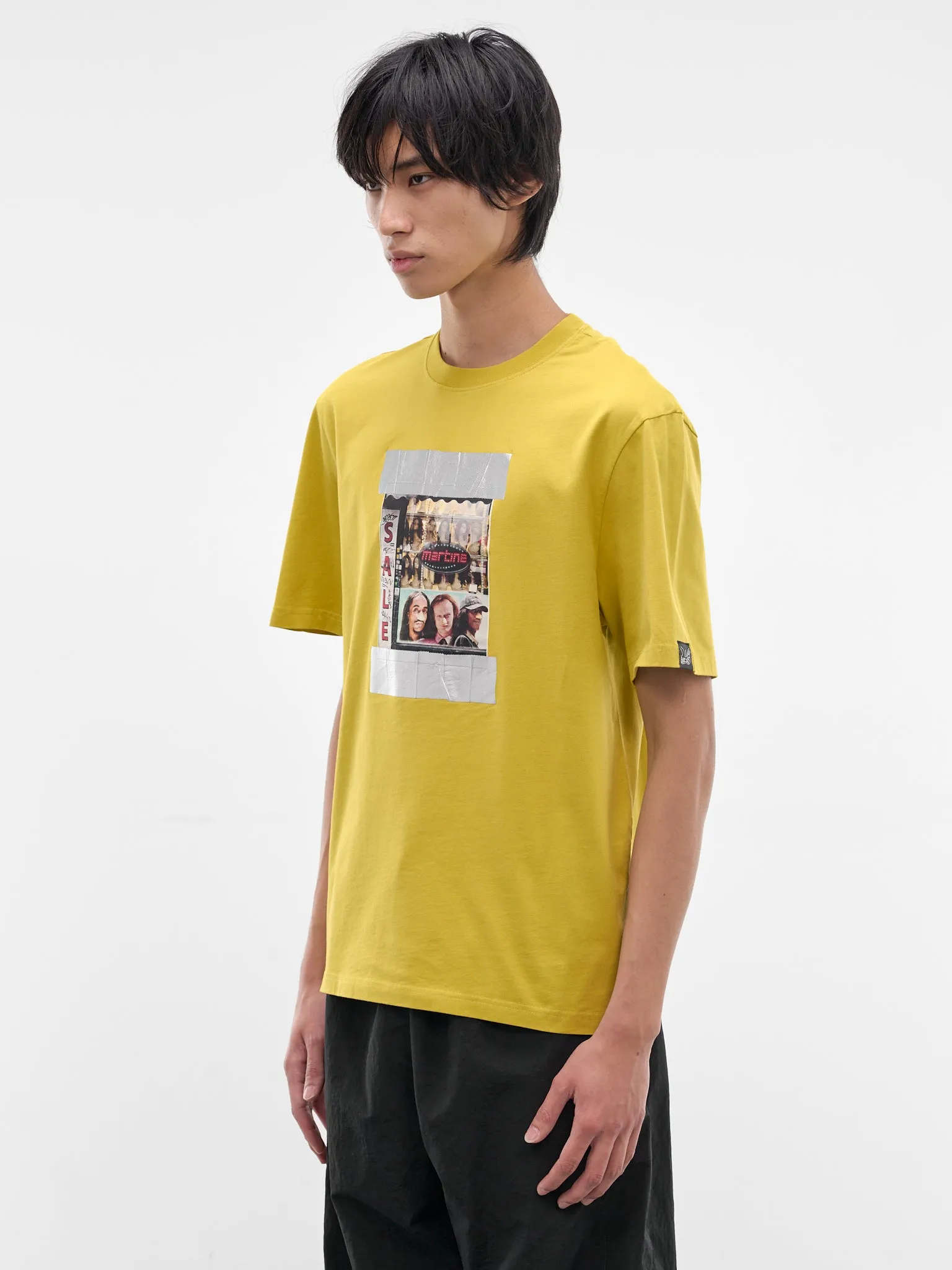 Yellow Classic Graphic Tee (603JS02404N-GREEN) sold by lorenzo product image thumbnail 2