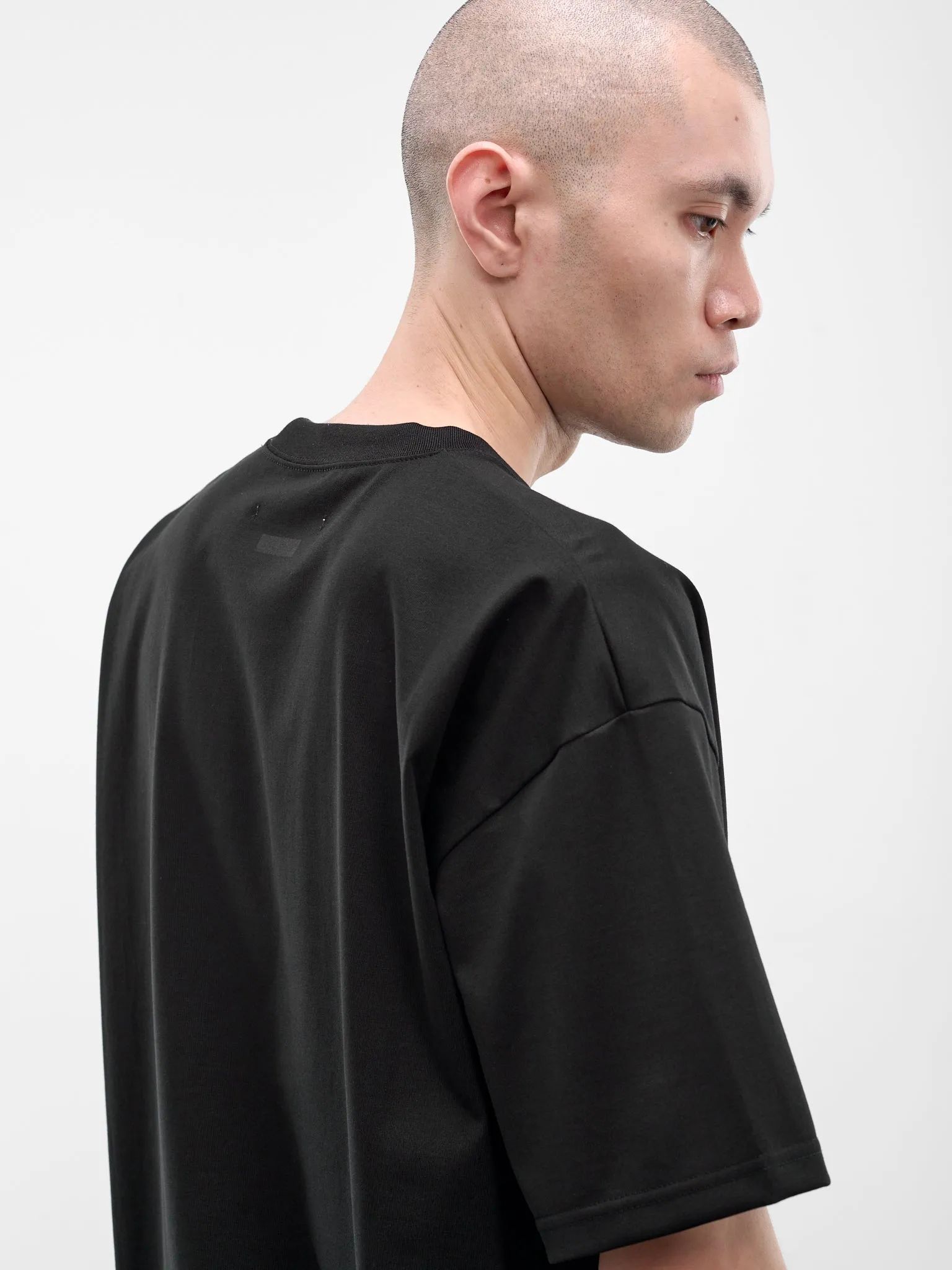 Black Cotton Pocket Tee (ST-1506-BLACK) sold by lorenzo product image thumbnail 4