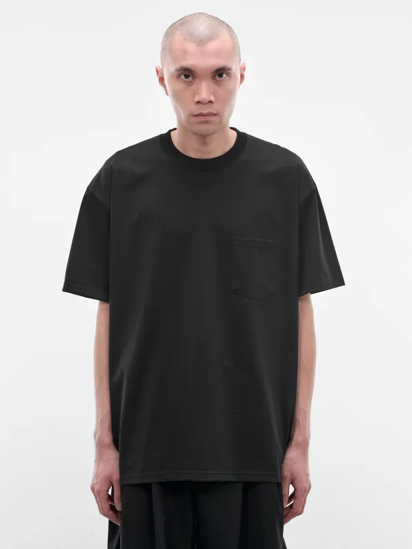 Black Cotton Pocket Tee (ST-1506-BLACK) made by ssstein