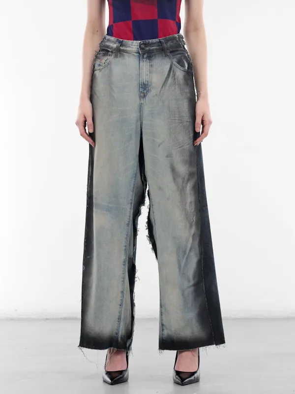 Sprayed New Denim Jeans (PT09DE11USBL-BLUE-SPRAYED) made by PROTOtypes