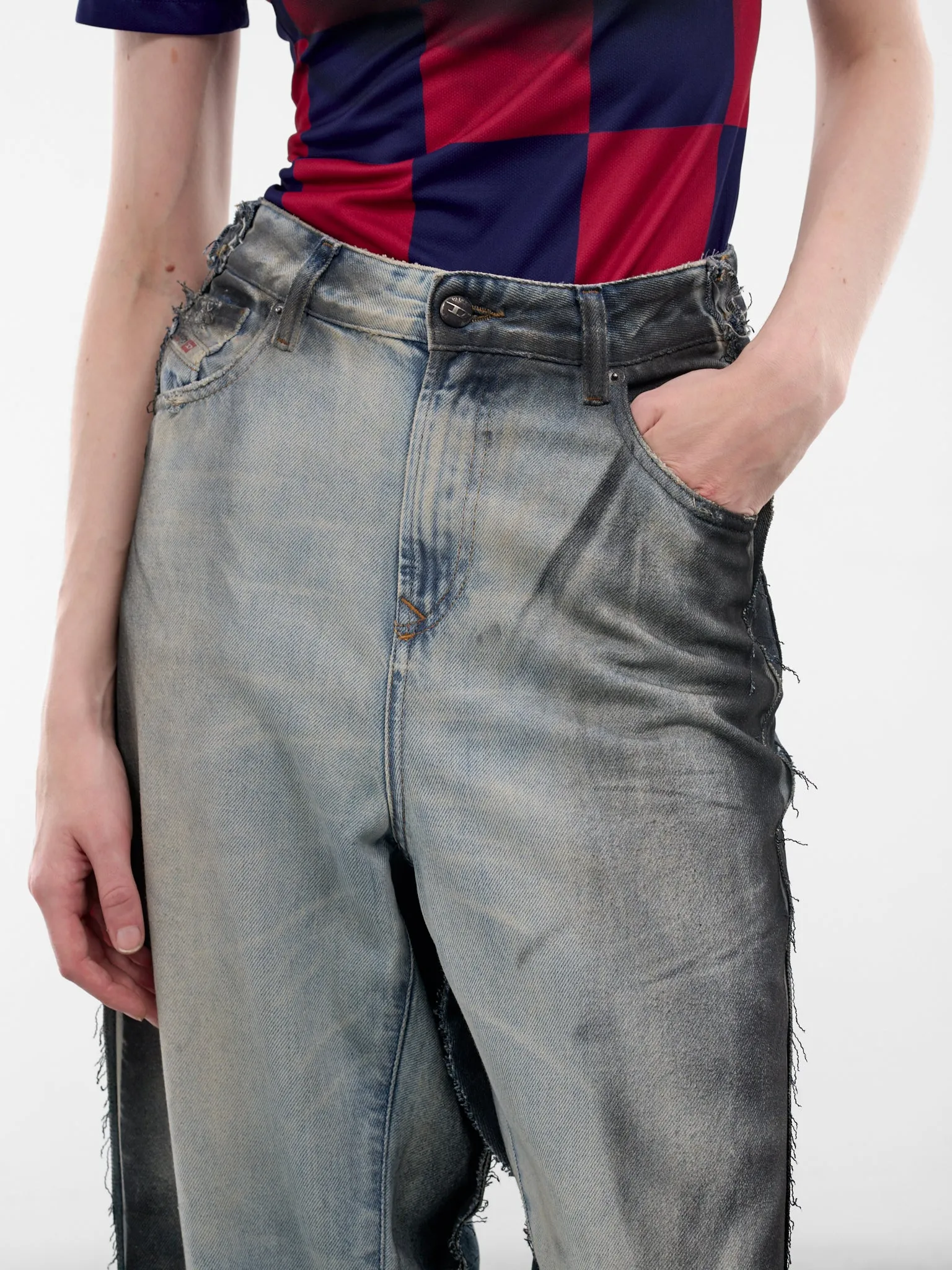 Sprayed New Denim Jeans (PT09DE11USBL-BLUE-SPRAYED) sold by lorenzo product image thumbnail 4