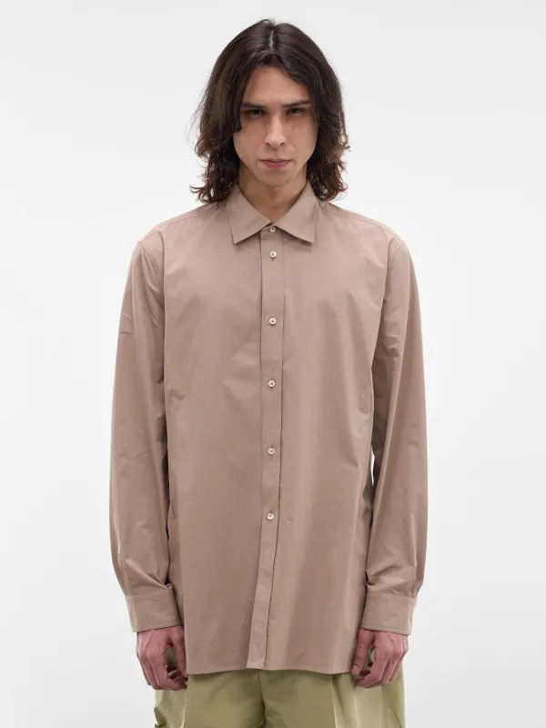 Beige Button-Up Shirt (J21DL0263-J45338-251-BEIGE) made by Jil Sander