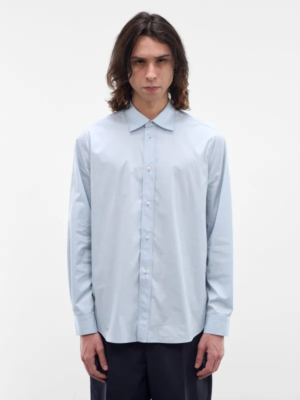 Blue Button-Up Shirt (J21DL0266-J45342-460-BLUE) made by Jil Sander
