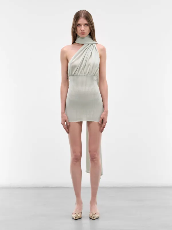 Sage Thea Scarf Mini Dress (AMSS2682-THEA-SAGE) made by Aya Muse