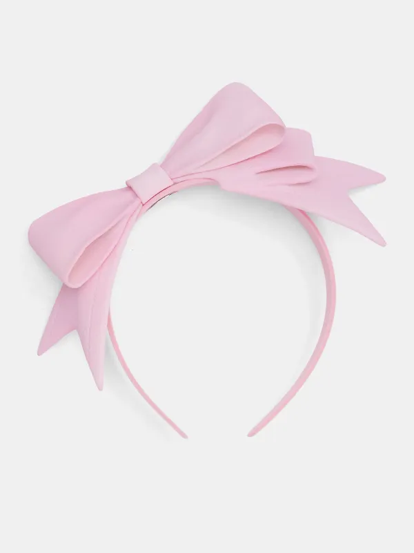Pink Bow Headband (AWSS2600182-PINK) made by Ashley Williams