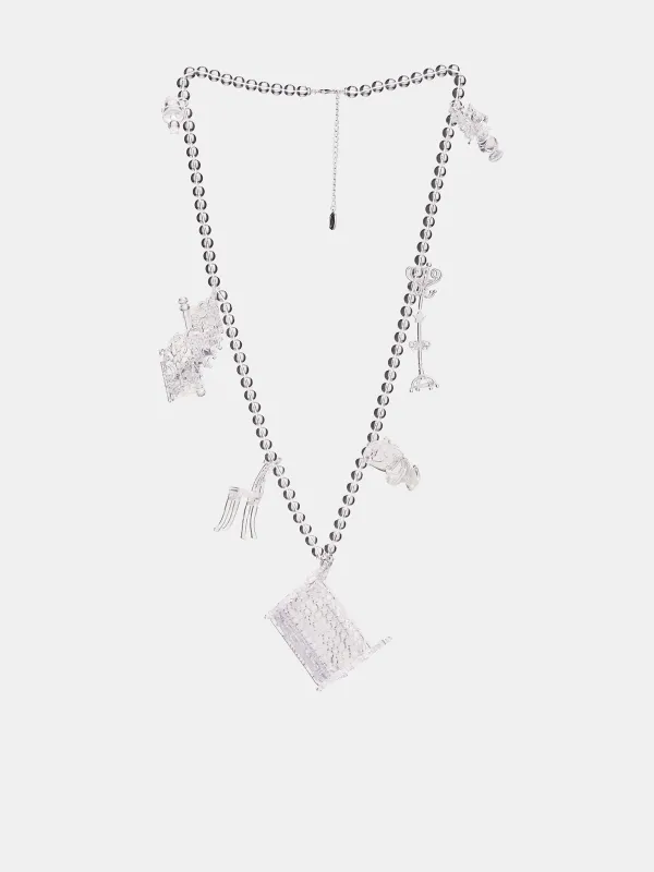 Clear Furniture Statement Necklace (AWSS2600173-CLEAR) made by Ashley Williams