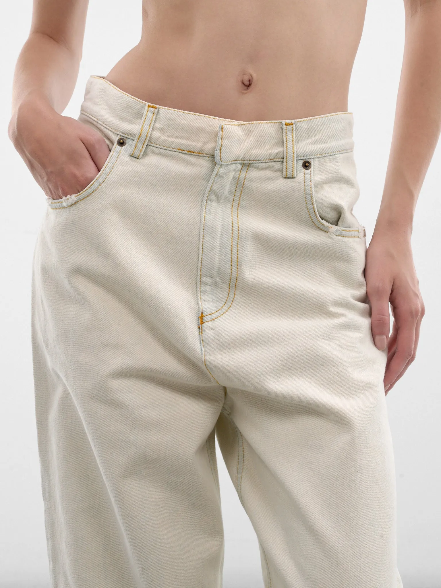 Sky Denim Wide Leg Jeans (PPSS26PA03012-0181-SKY) sold by lorenzo product image thumbnail 4