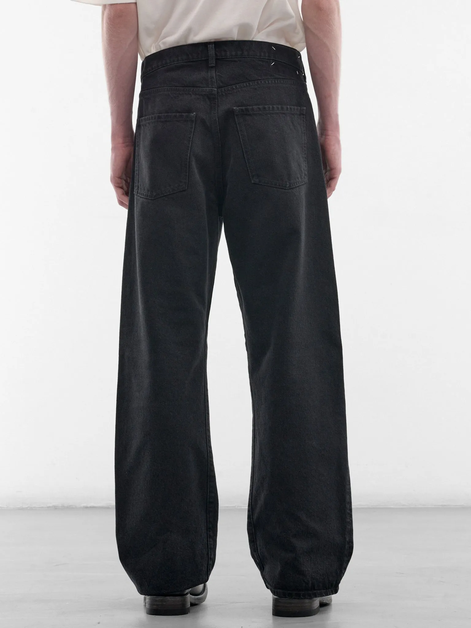 Black Paneled Denim Jeans (S50LA0246-M30049-961-DENIM) sold by lorenzo product image thumbnail 3