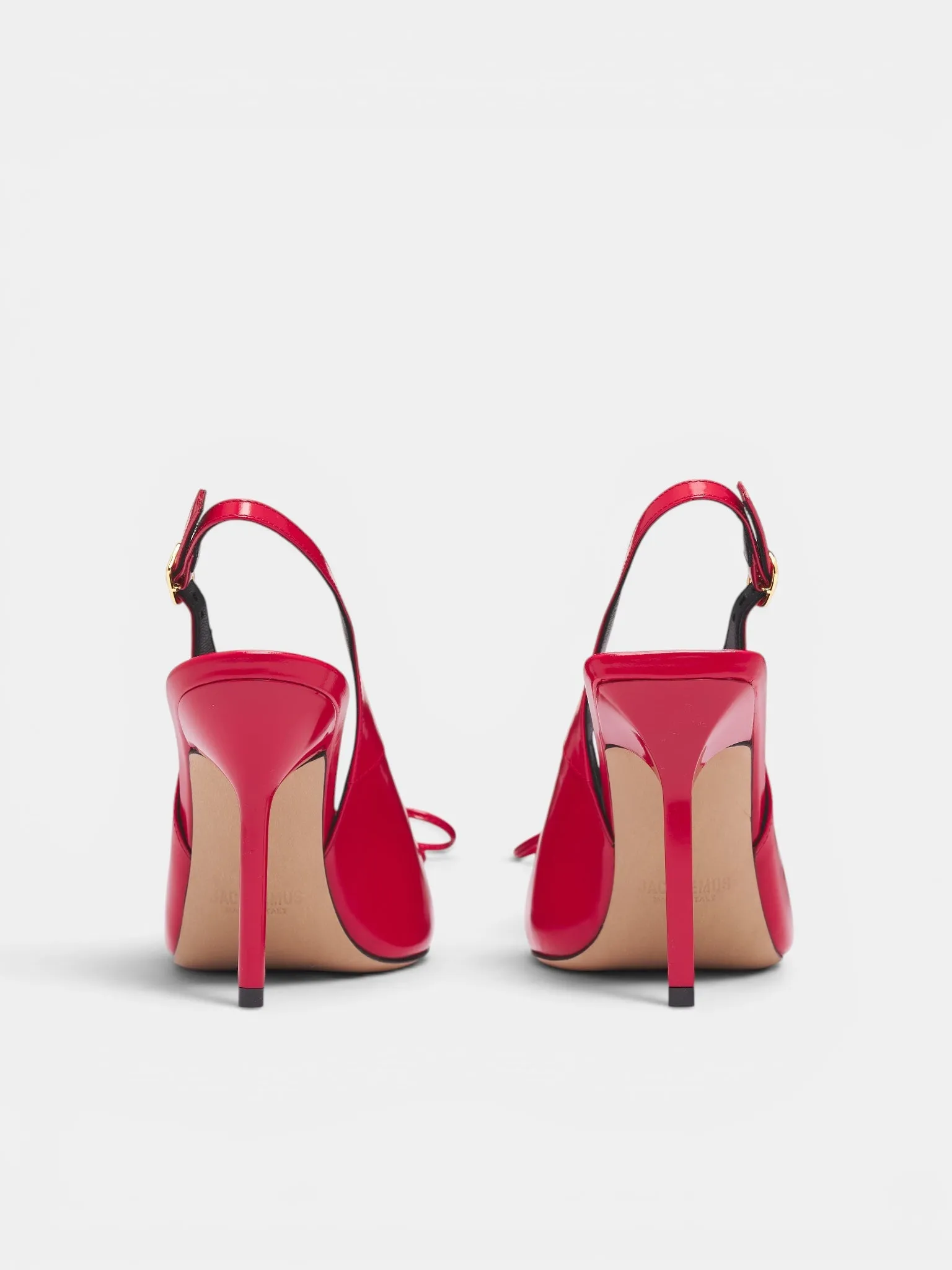 Red Leather Cubisto Slingback Heels (FOW00137AC18A03-RED) sold by lorenzo product image thumbnail 4