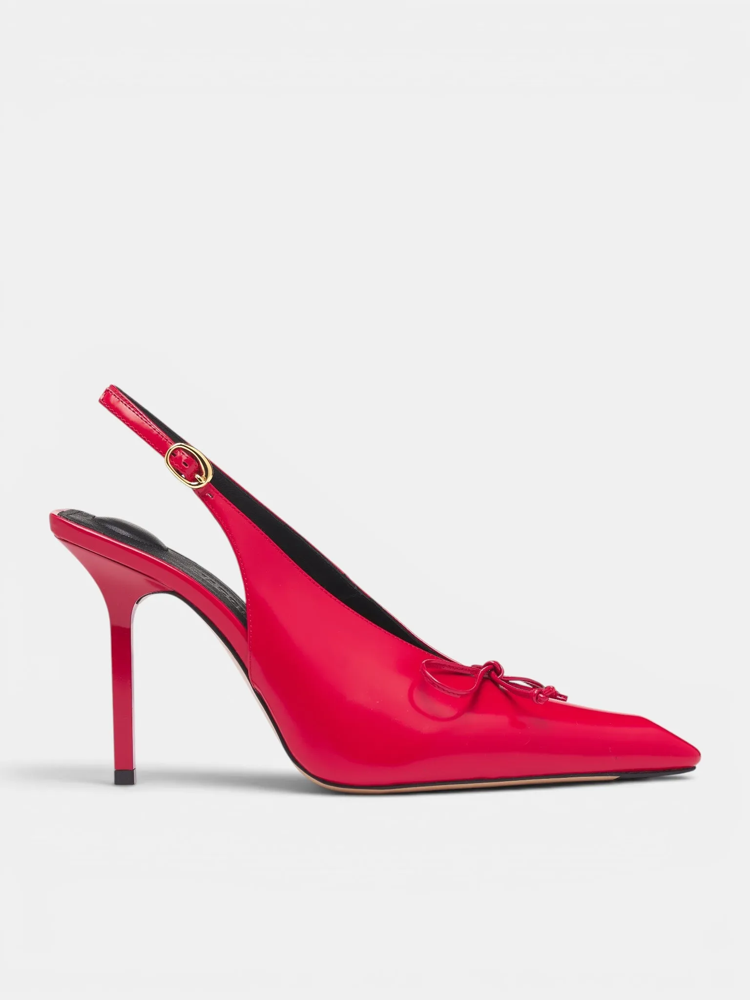 Red Leather Cubisto Slingback Heels (FOW00137AC18A03-RED) sold by lorenzo