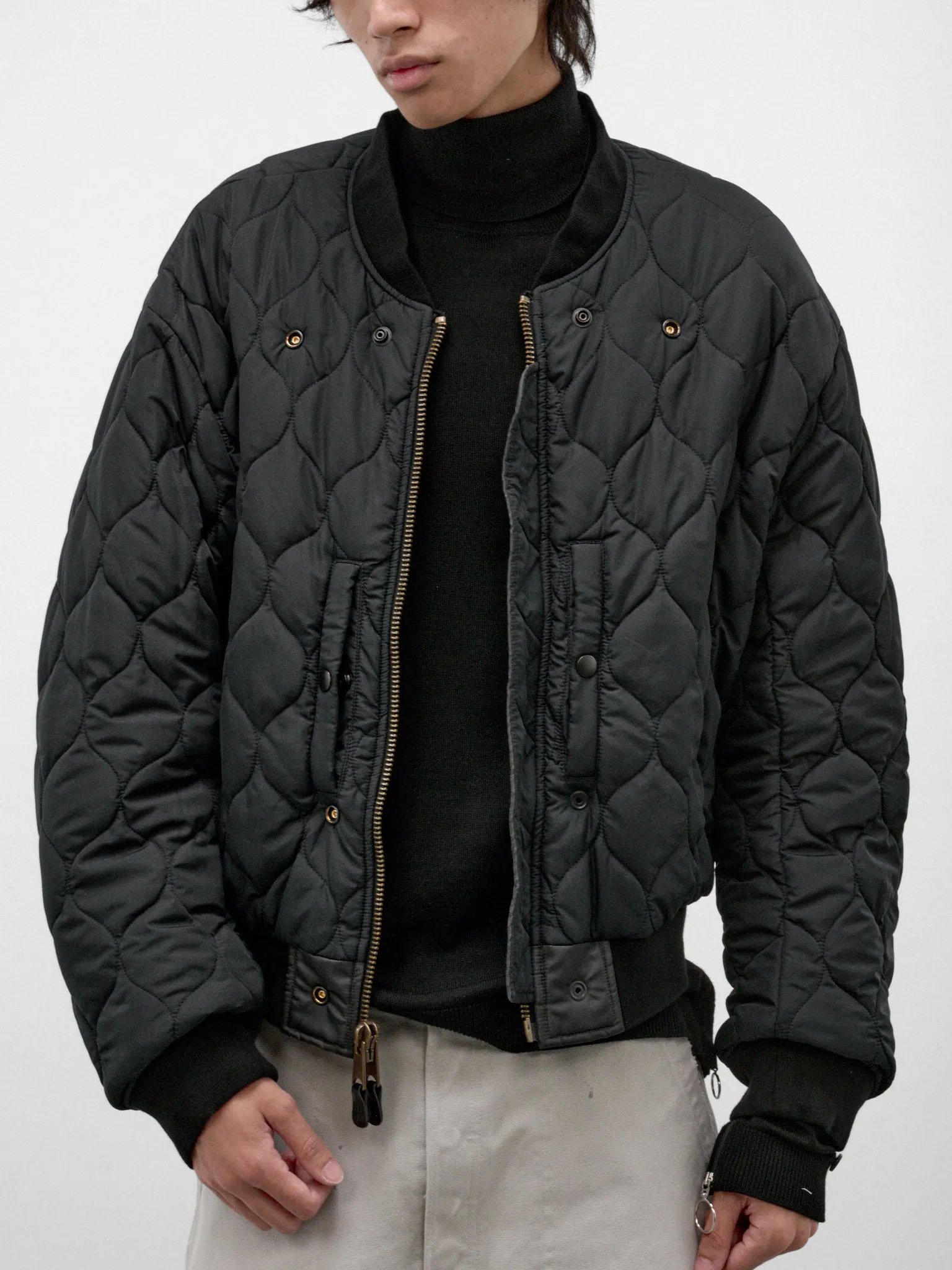 Black Reversible Bomber Jacket (S50AM0662-M35923-BLACK) sold by lorenzo product image thumbnail 5