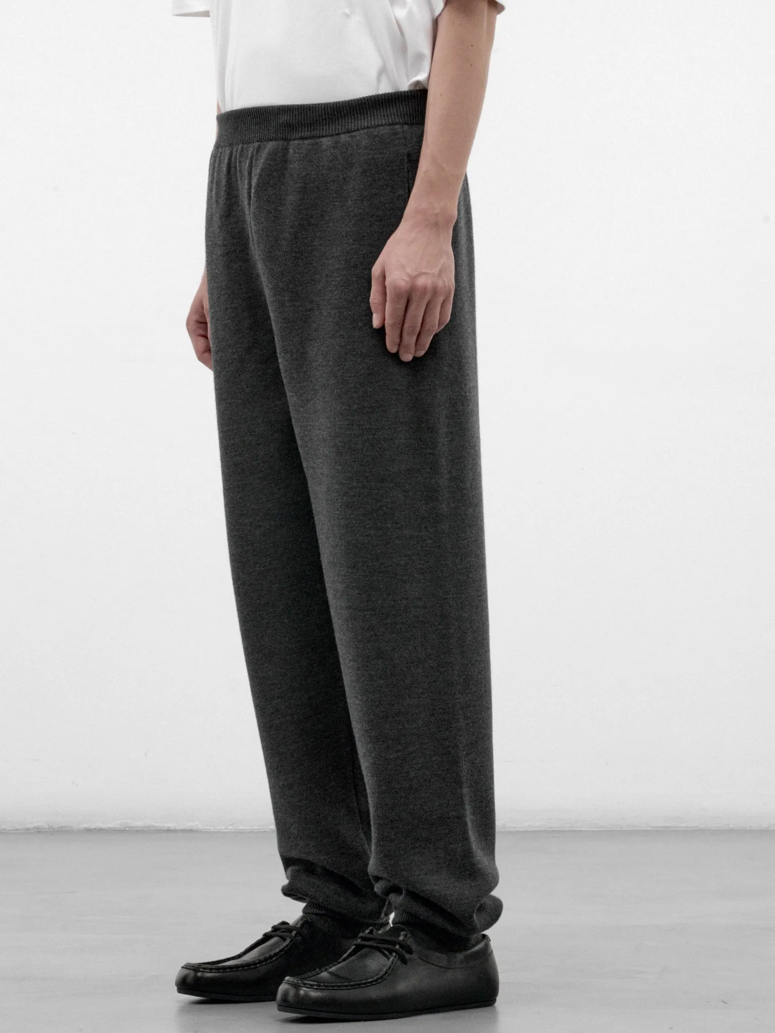 Gray Wool-Cashmere Joggers (A00795V70E0-1510-DARK-SLATE-ME) sold by lorenzo product image thumbnail 2