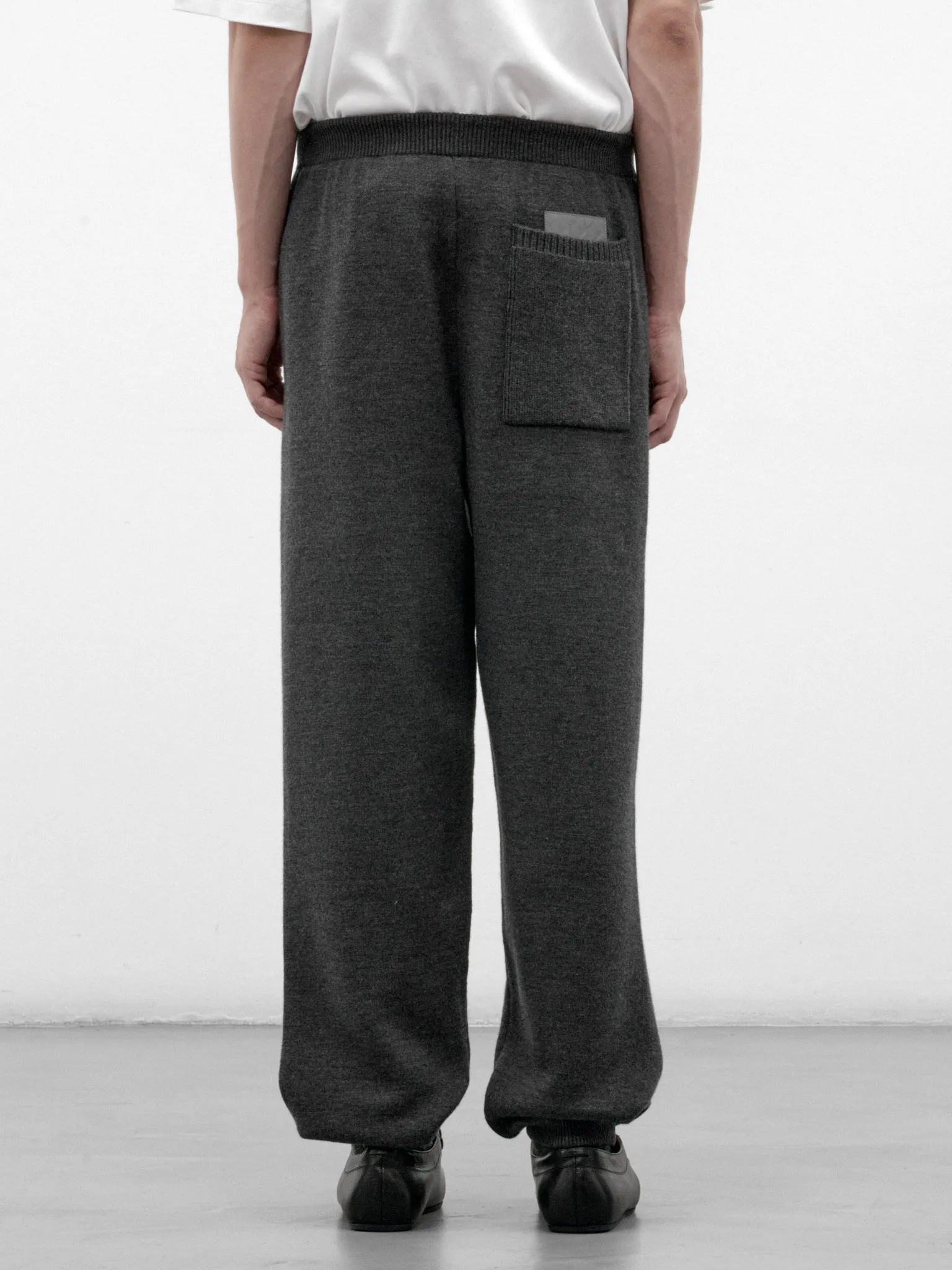 Gray Wool-Cashmere Joggers (A00795V70E0-1510-DARK-SLATE-ME) sold by lorenzo product image thumbnail 3
