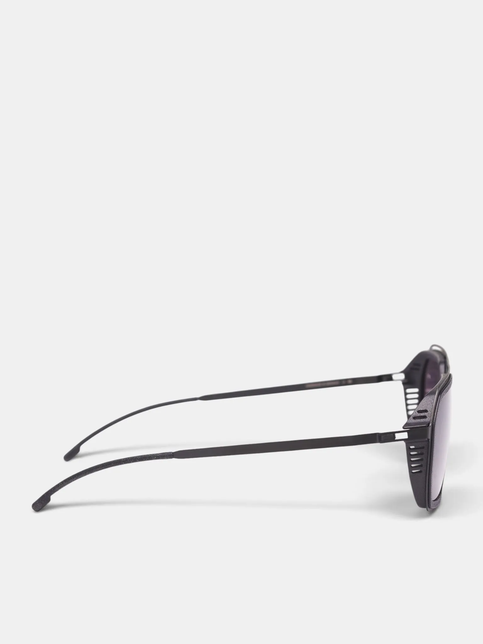 Mojave Aviator Geometric Sunglasses (10086147-PITCH-BLACK-COOLGREY) sold by lorenzo product image thumbnail 2