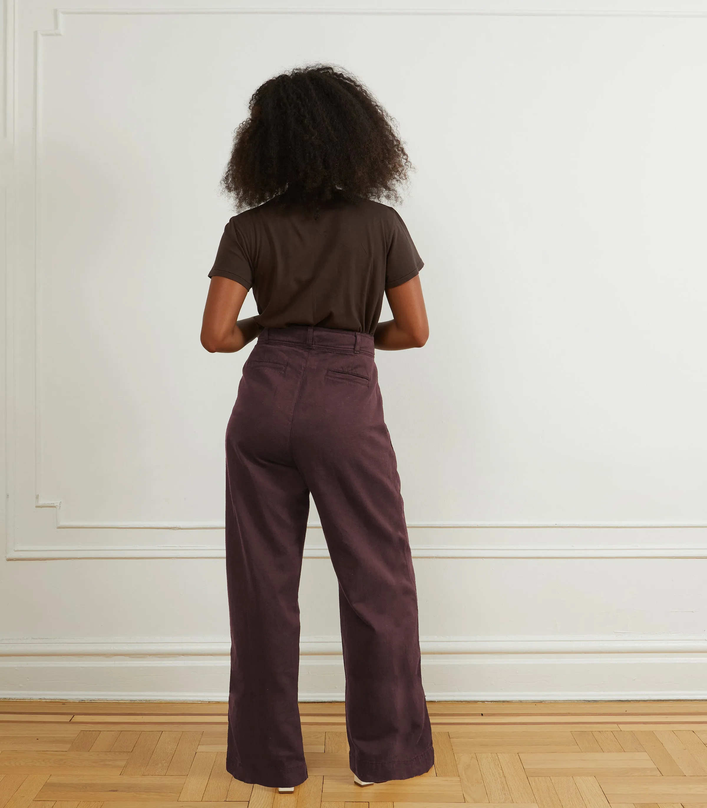 Jack Pleated Wide-Leg Trousers - MAUVE sold by Loup product image thumbnail 2