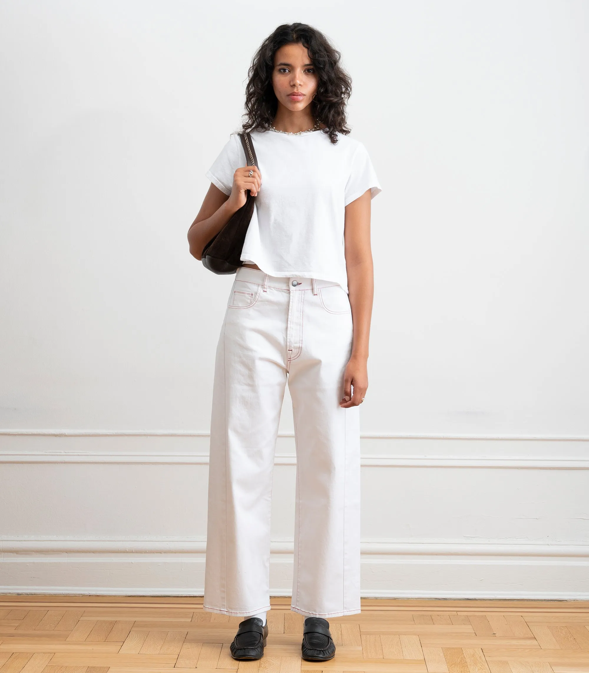 Bessette Soft Washed Tee - White SS26 sold by Loup product image thumbnail 3