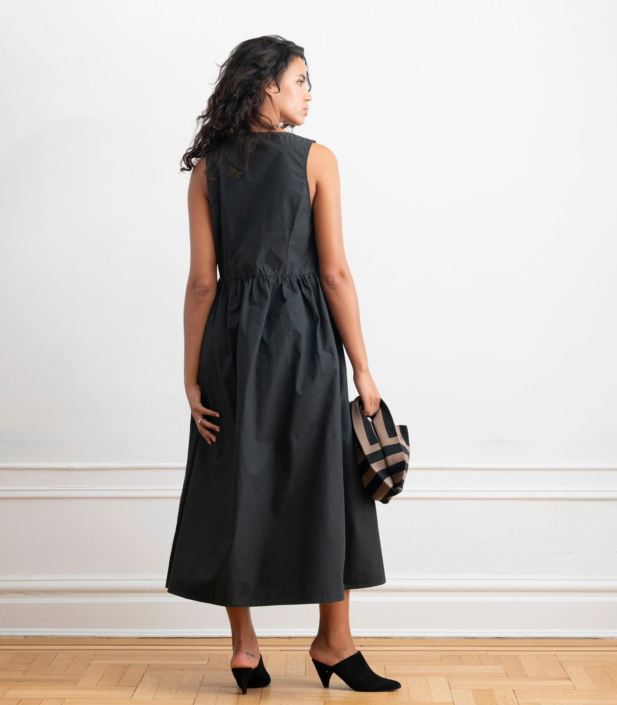 Sierra Button Up Midi Dress - Black SS26 sold by Loup product image thumbnail 2