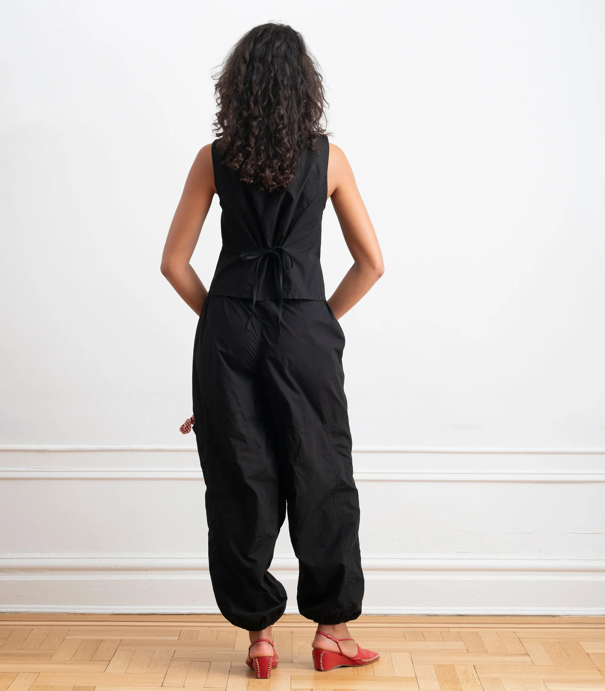 Nara Parachute Leg Drawstring Pants - Black SS26 sold by Loup product image thumbnail 2