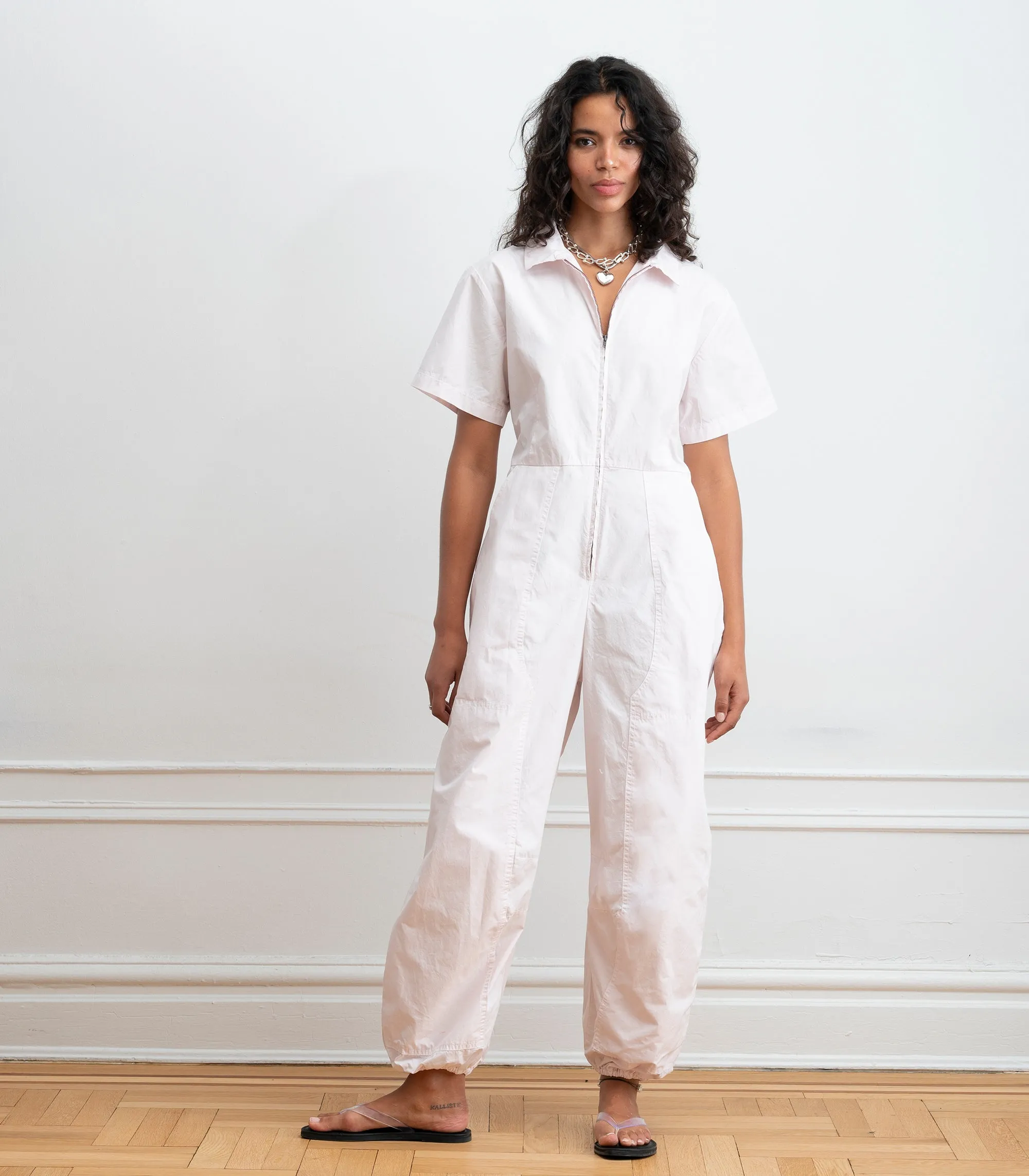 Clara Short Sleeve Parachute Leg Jumpsuit - Primrose SS26 sold by Loup