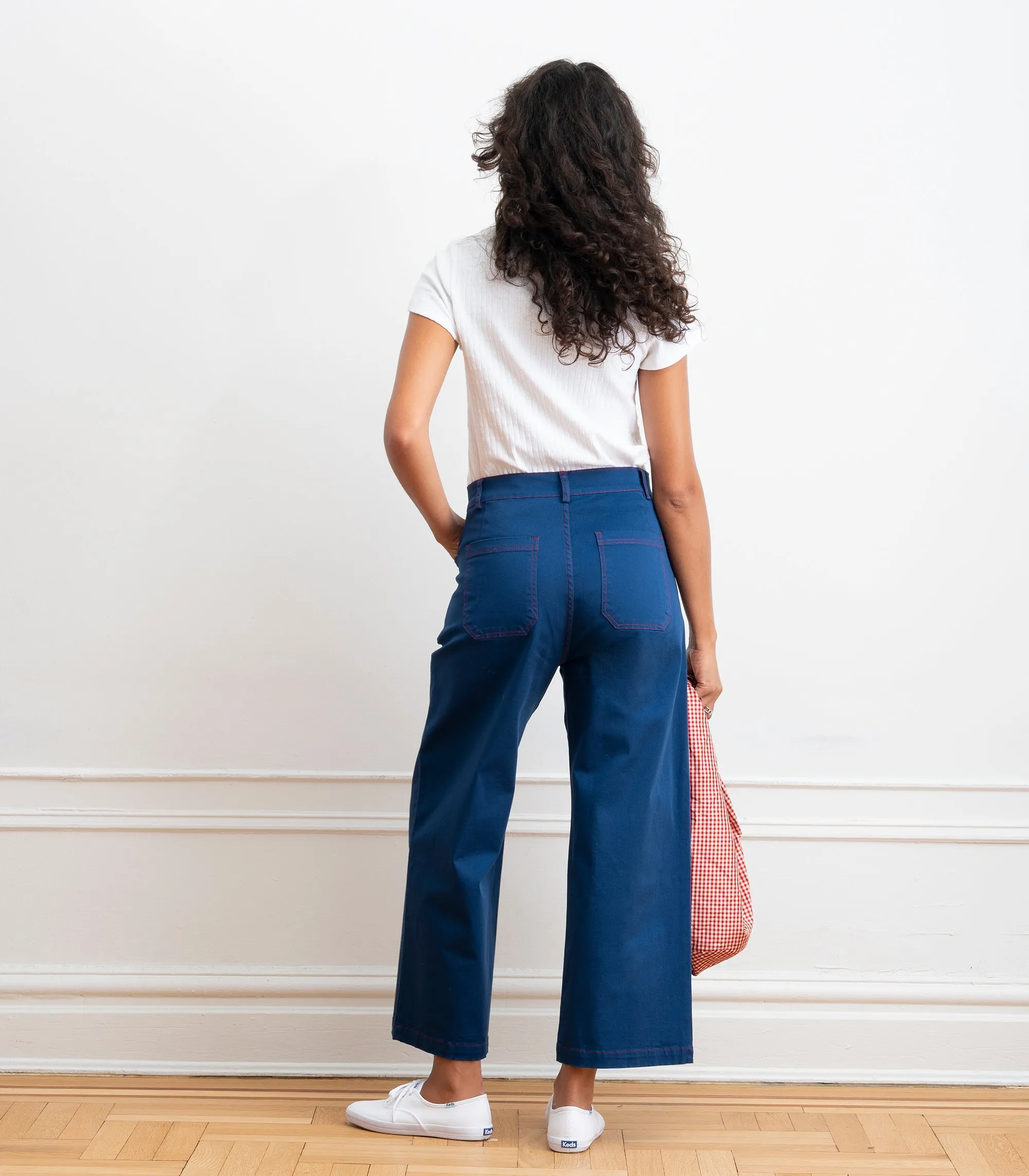 Simone Wide Crop Pants - Blueberry sold by Loup product image thumbnail 5