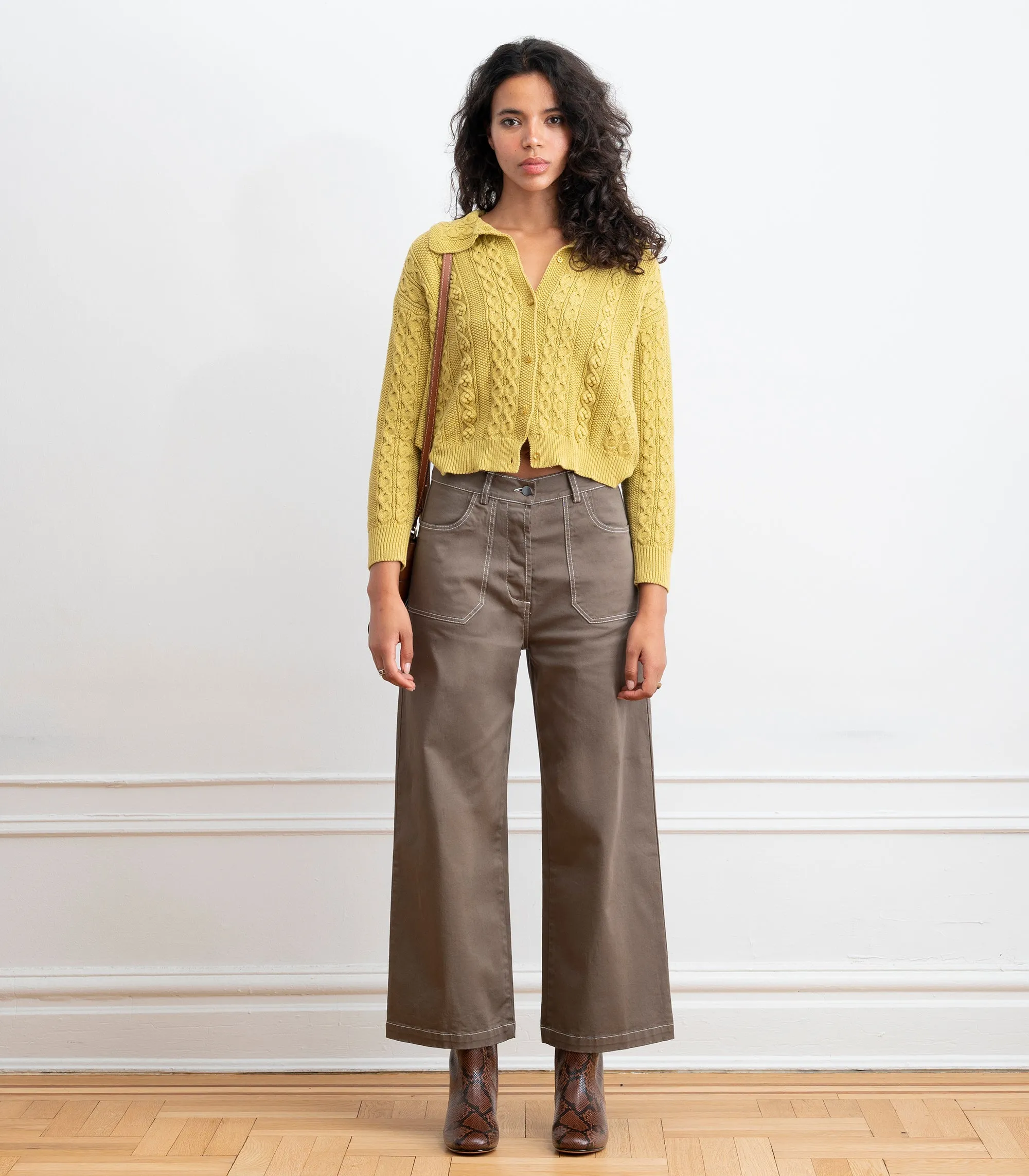 Simone Wide Crop Pants - Mud SS26 sold by Loup product image thumbnail 5