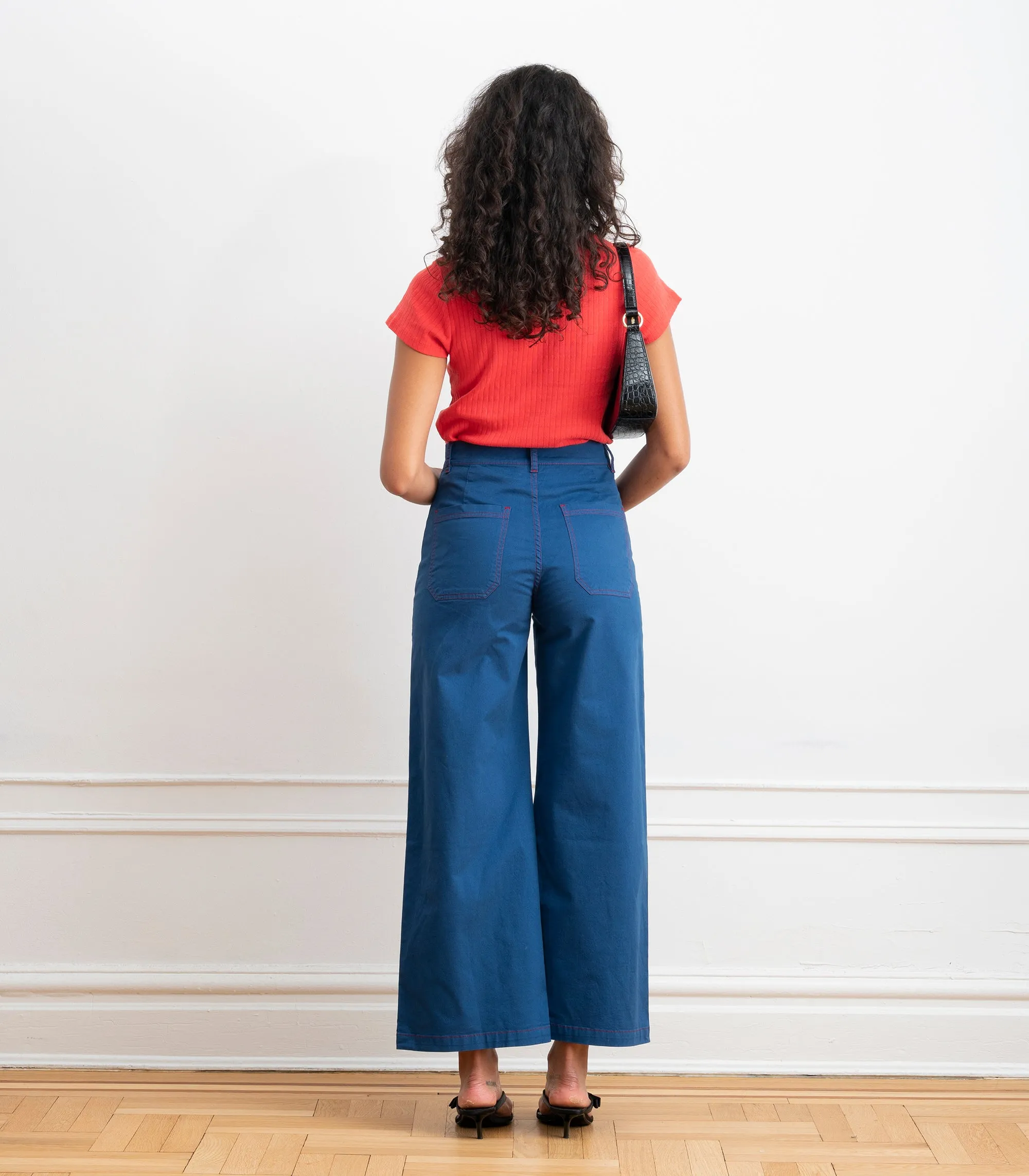 Toni Wide Ankle Pants - Blueberry SS26 sold by Loup product image thumbnail 5