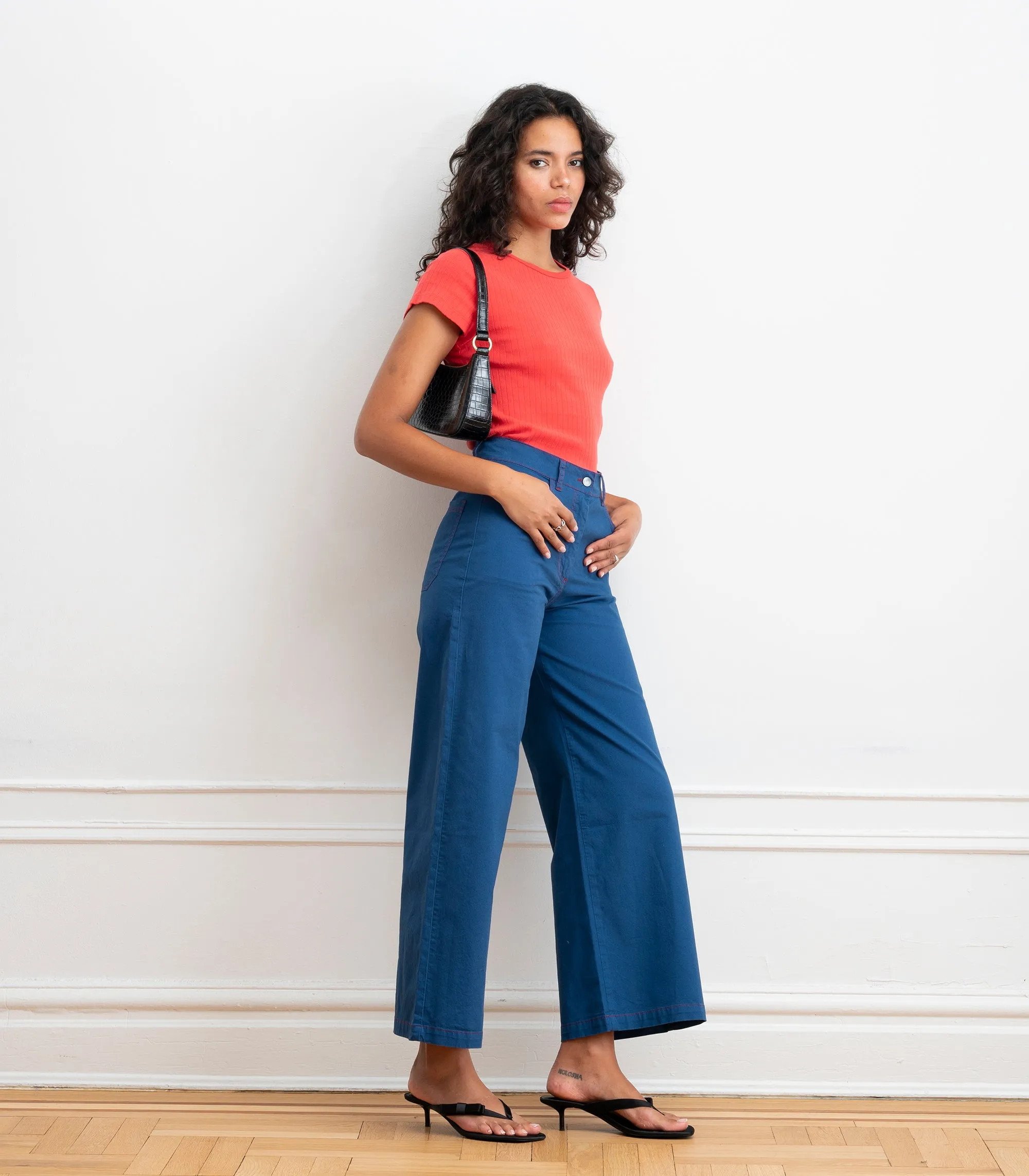 Toni Wide Ankle Pants - Blueberry SS26 sold by Loup product image thumbnail 3