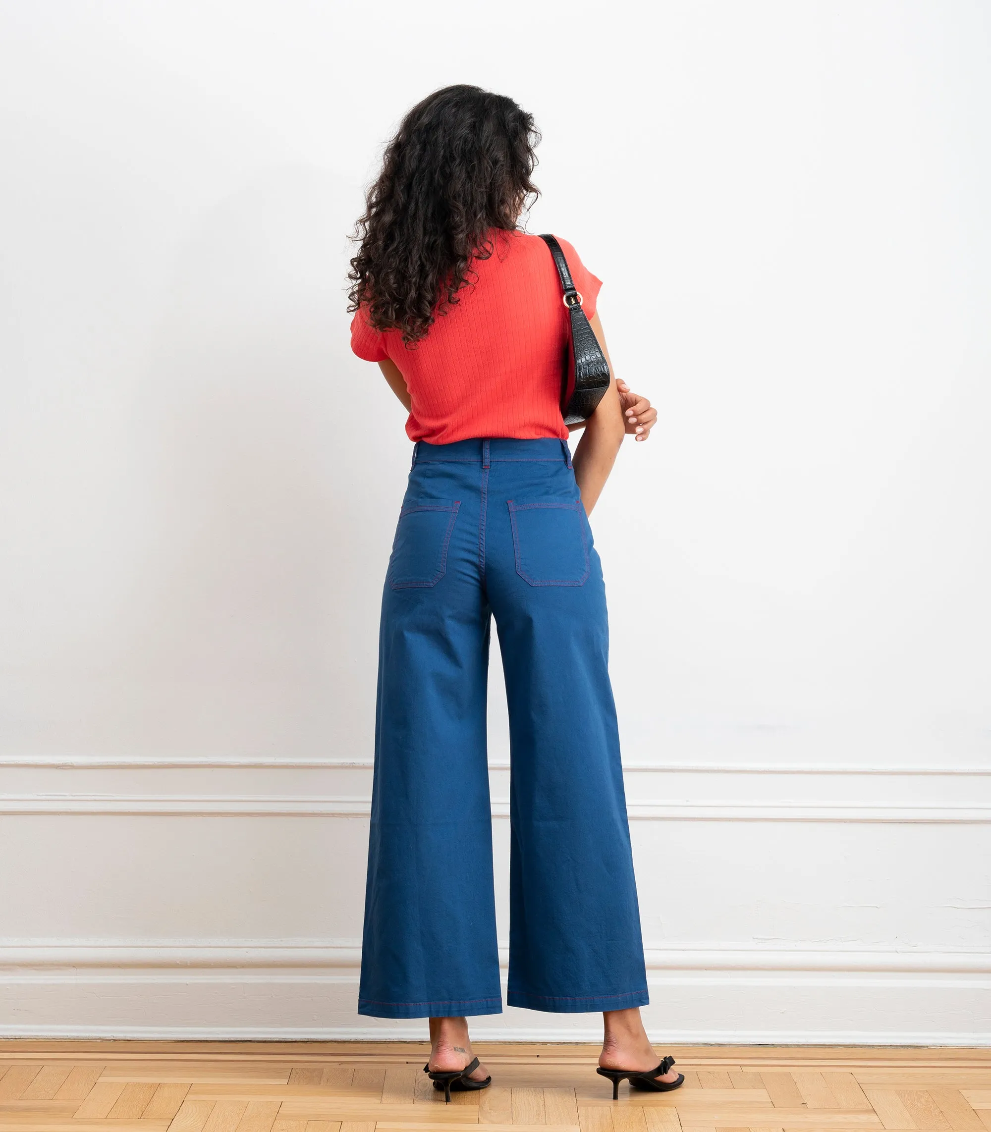 Toni Wide Ankle Pants - Blueberry SS26 sold by Loup product image thumbnail 2