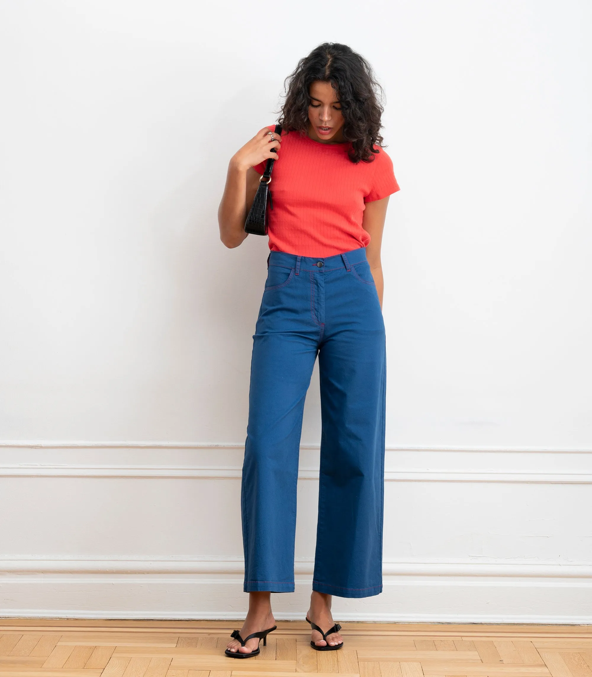 Toni Wide Ankle Pants - Blueberry SS26 sold by Loup product image thumbnail 4