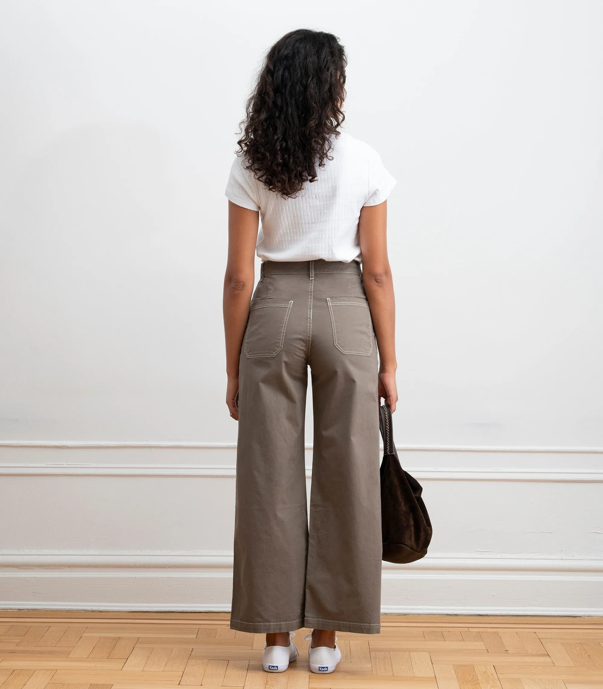 Toni Wide Ankle Pants - Mud sold by Loup product image thumbnail 2