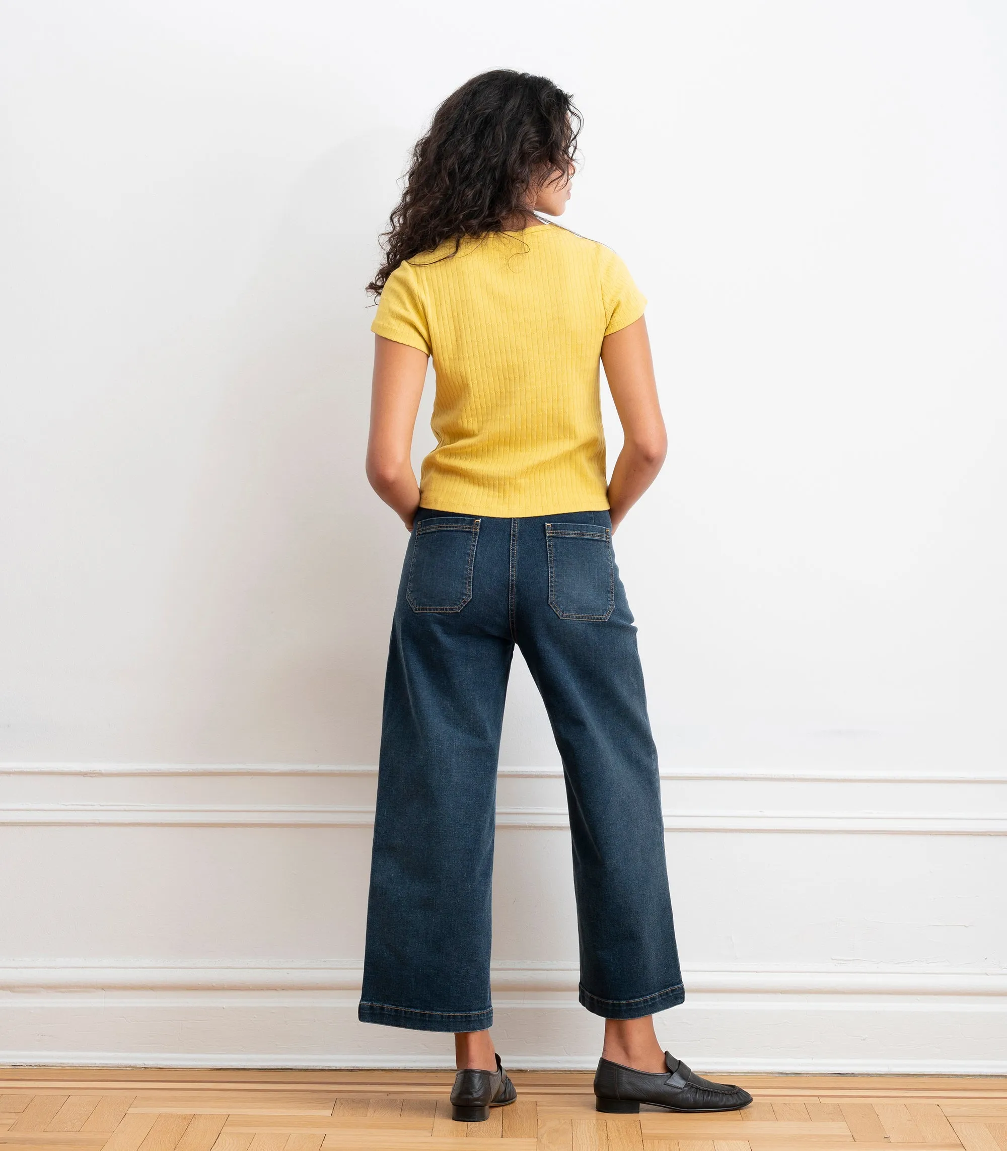 Miranda Pointelle Tee - Daffodil SS26 sold by Loup product image thumbnail 2