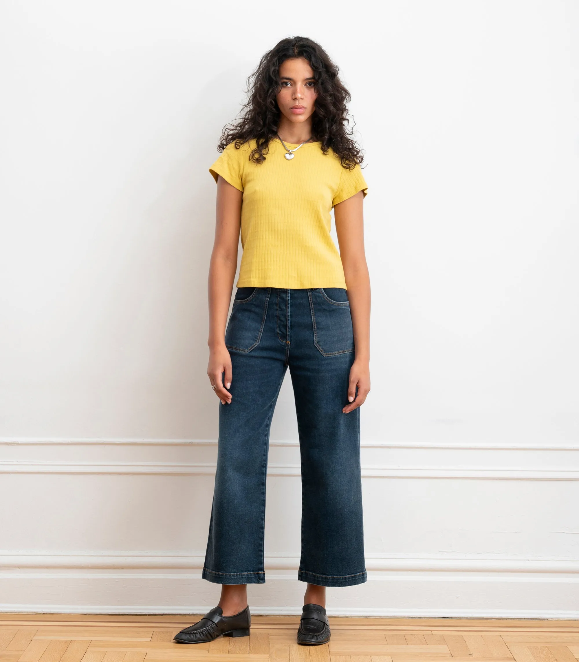 Miranda Pointelle Tee - Daffodil SS26 sold by Loup product image thumbnail 5