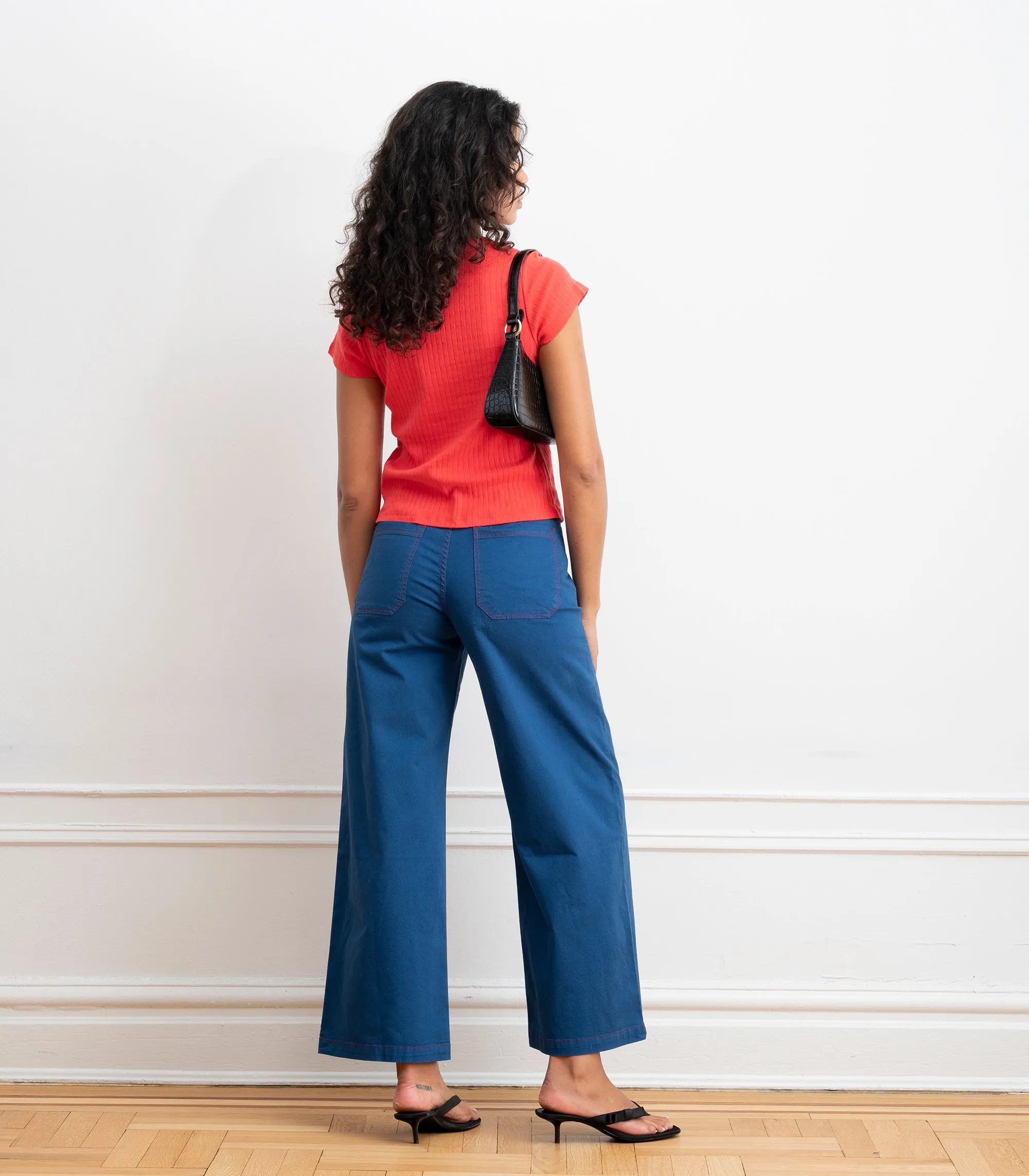 Miranda Pointelle Tee - Strawberry SS26 sold by Loup product image thumbnail 2