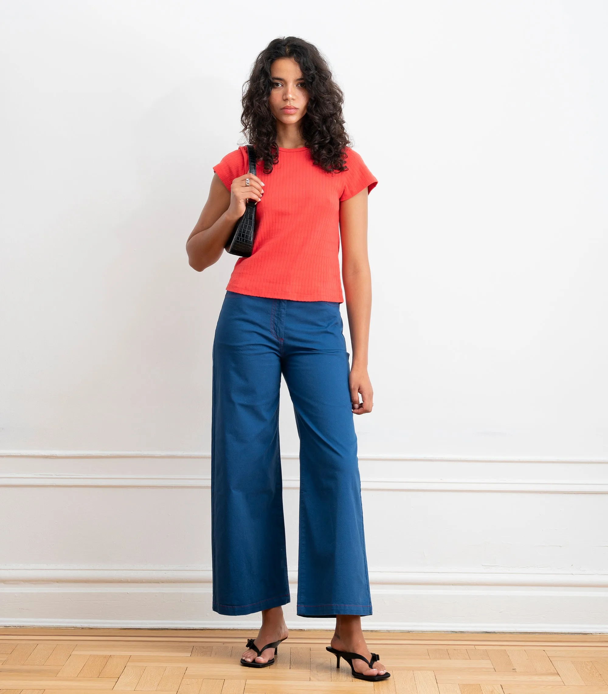 Miranda Pointelle Tee - Strawberry SS26 sold by Loup product image thumbnail 5