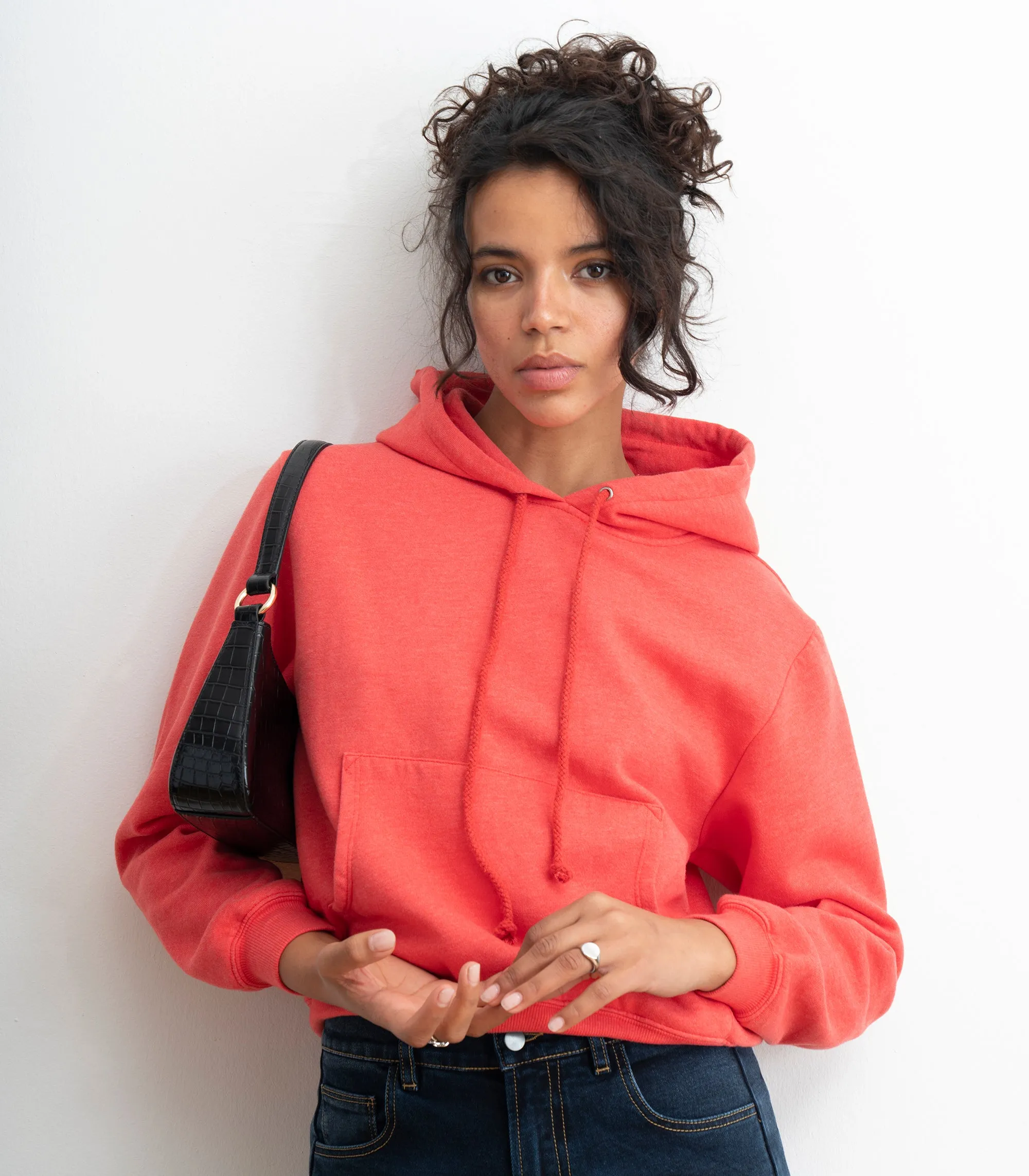 Gemma Washed Hooded Sweatshirt - Strawberry sold by Loup