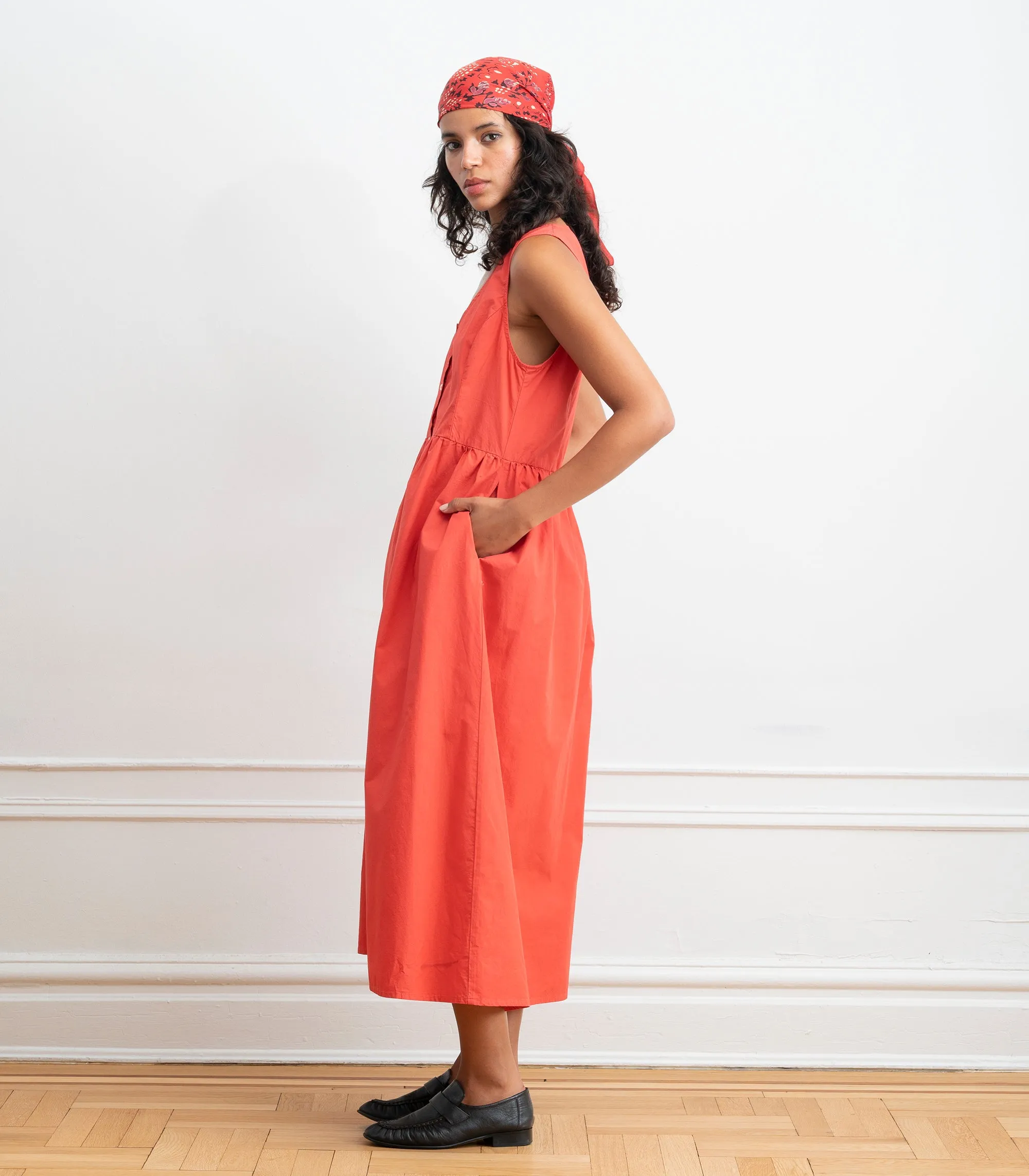 Sierra Button Up Midi Dress - Strawberry SS26 sold by Loup product image thumbnail 3