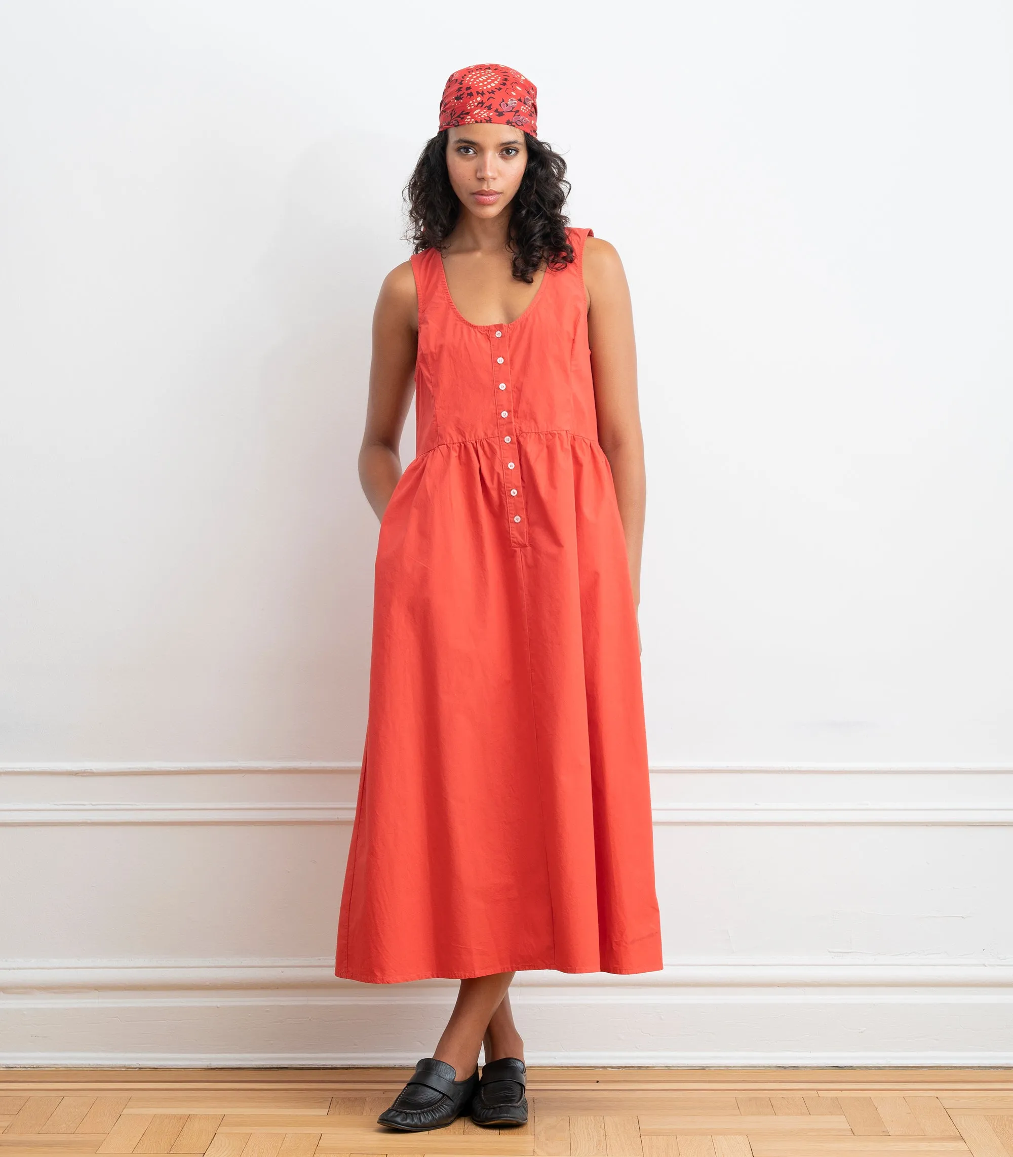 Sierra Button Up Midi Dress - Strawberry SS26 sold by Loup product image thumbnail 5