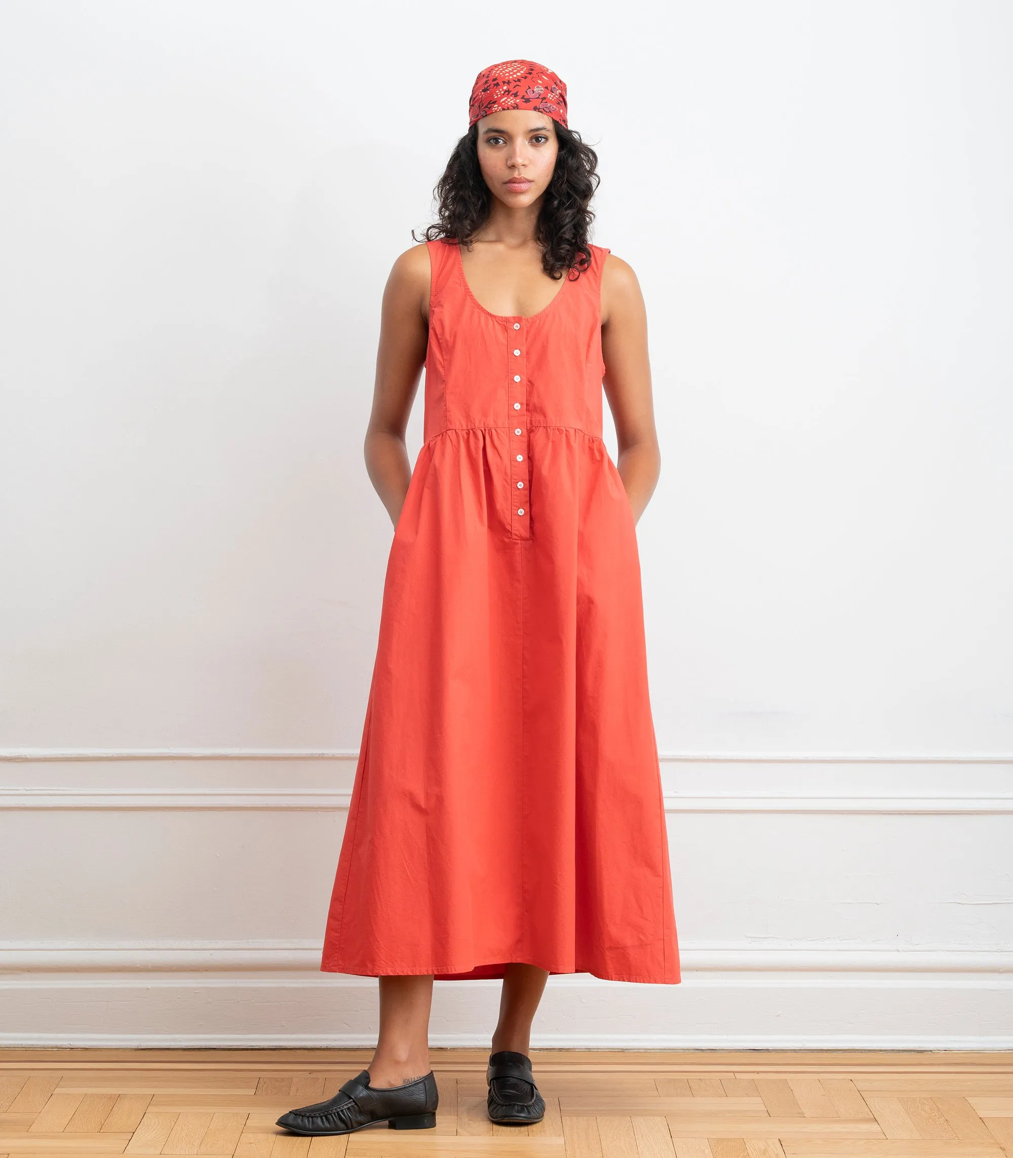Sierra Button Up Midi Dress - Strawberry SS26 sold by Loup product image thumbnail 4